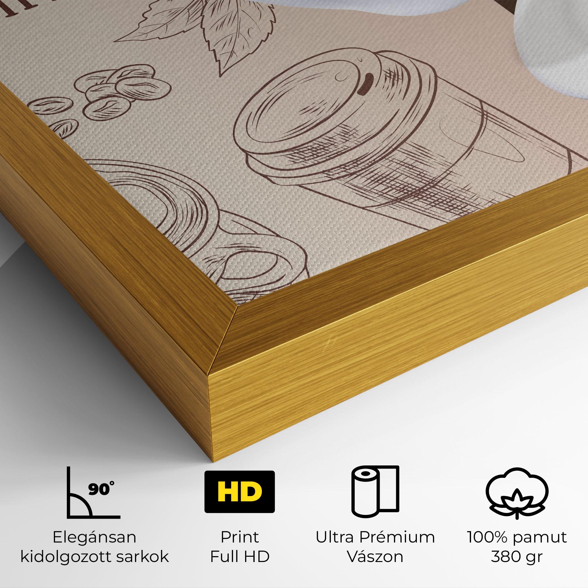 Vászonkép Coffee Time mockup 4