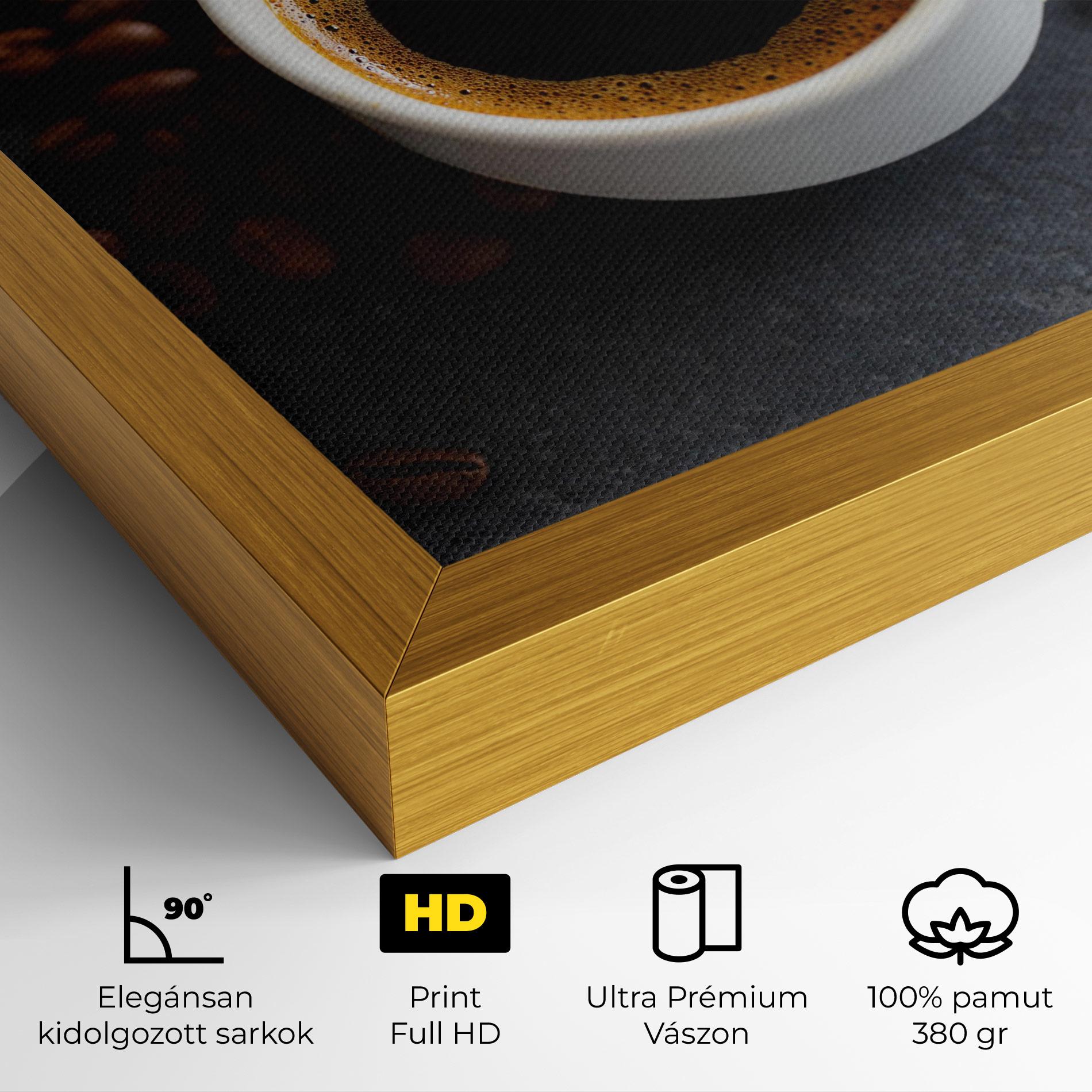 Vászonkép Espresso Close Up mockup 4