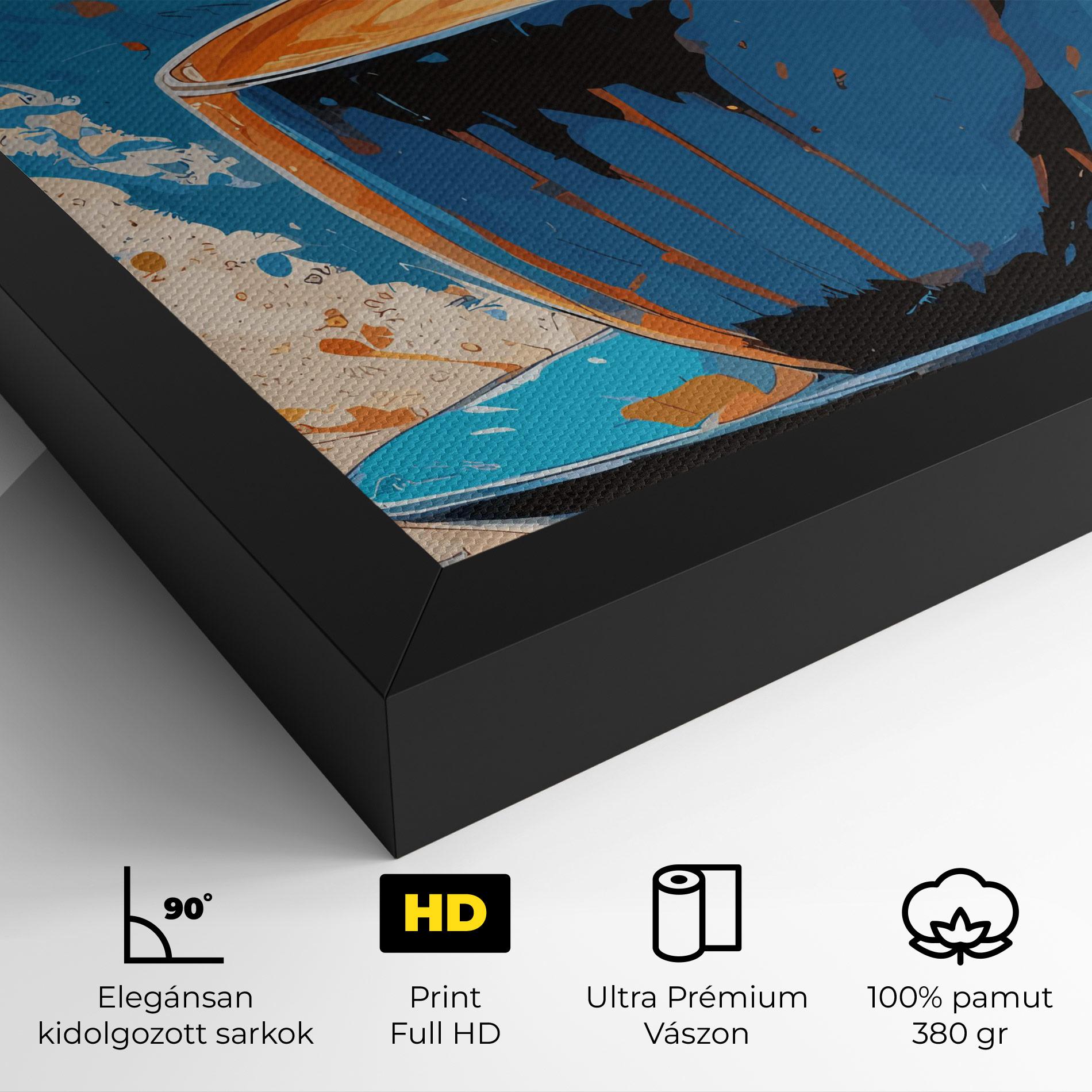 Vászonkép Coffee Blue Orange mockup 4