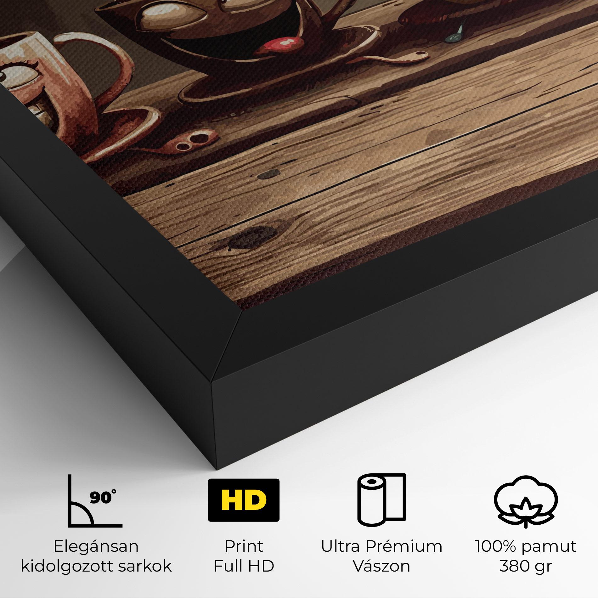 Vászonkép Coffee Faces mockup 4