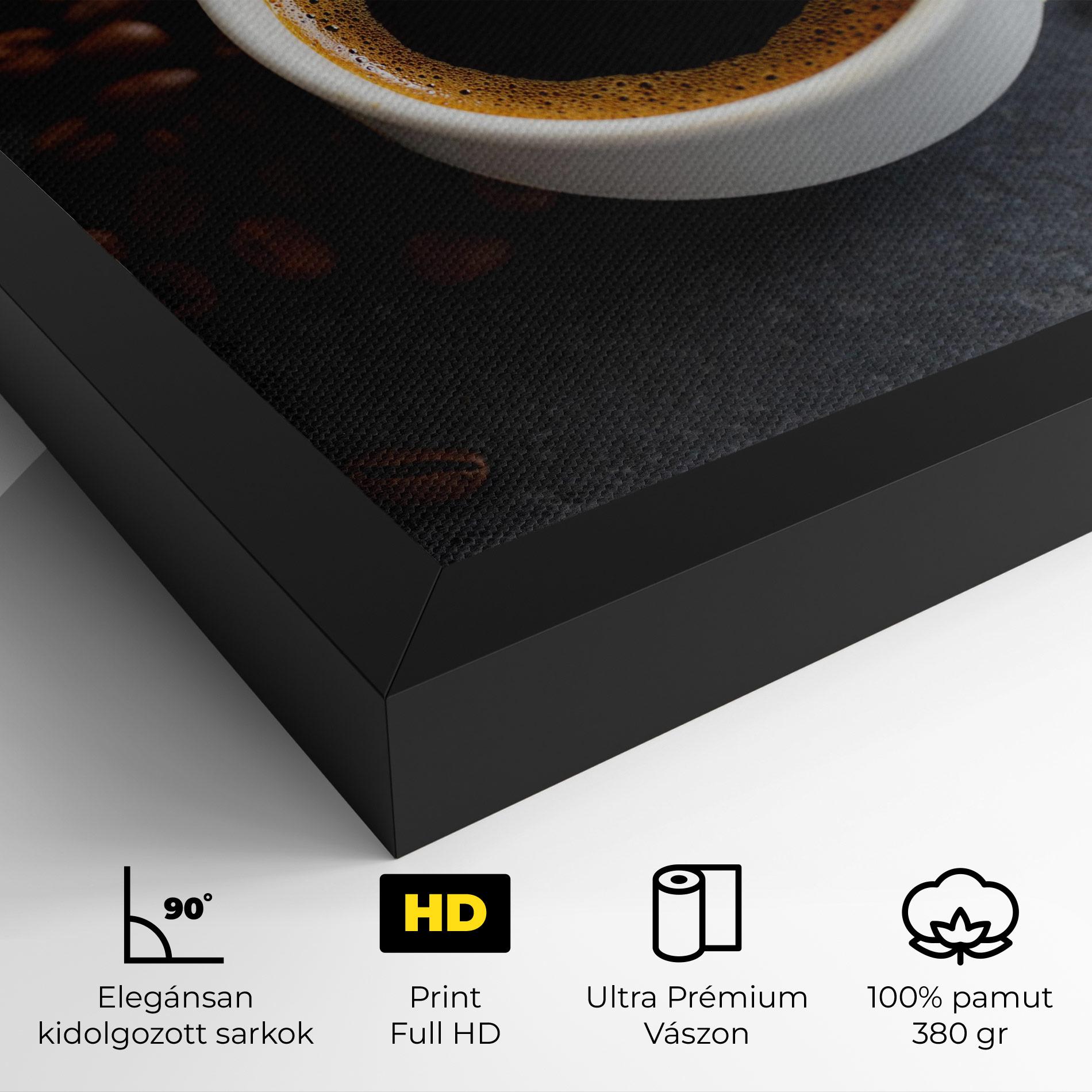 Vászonkép Espresso Close Up mockup 4
