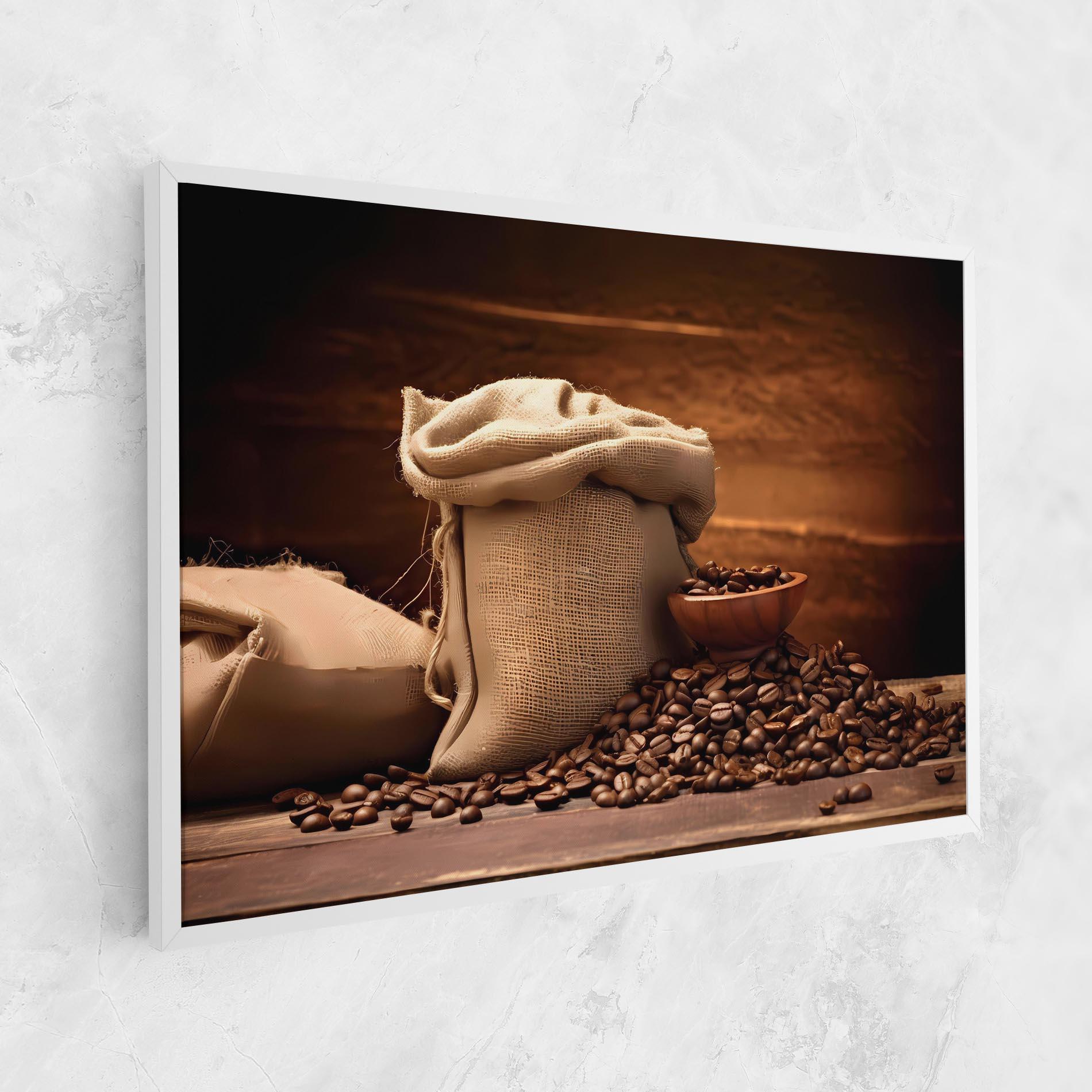 Vászonkép Big Bag Of Coffee Beans mockup 1