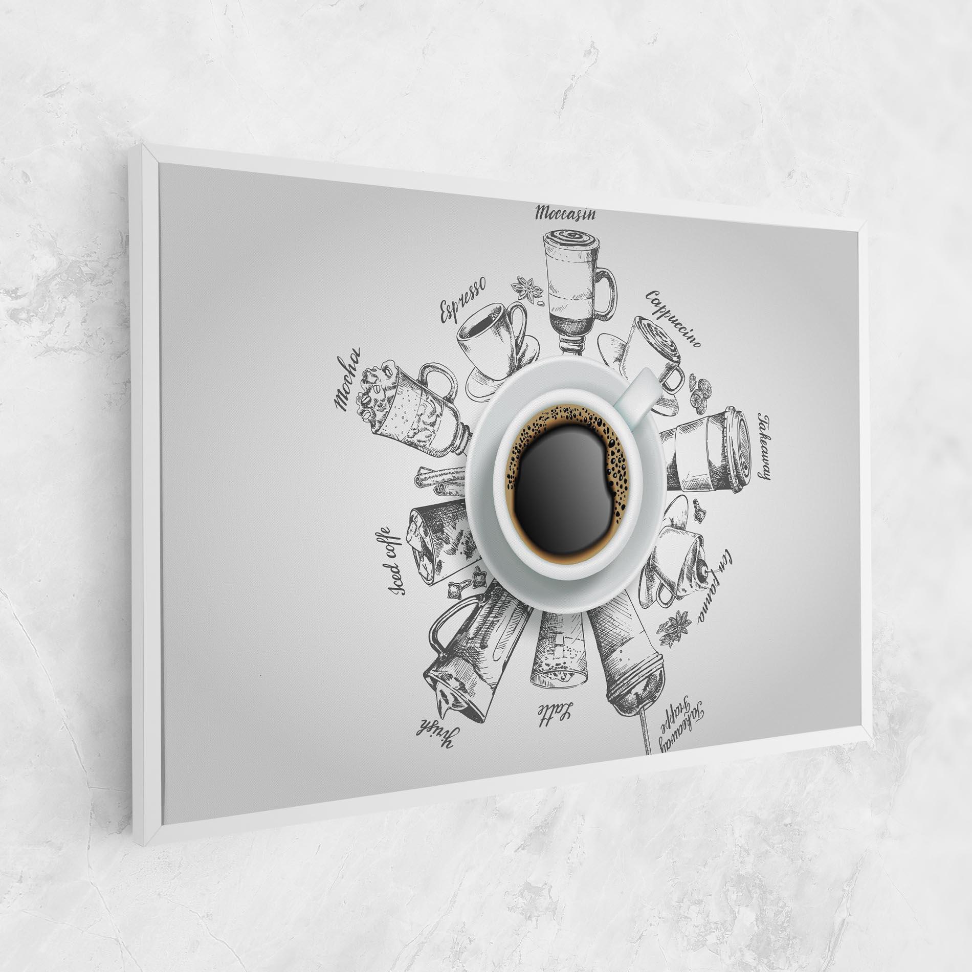 Vászonkép Coffee List mockup 1