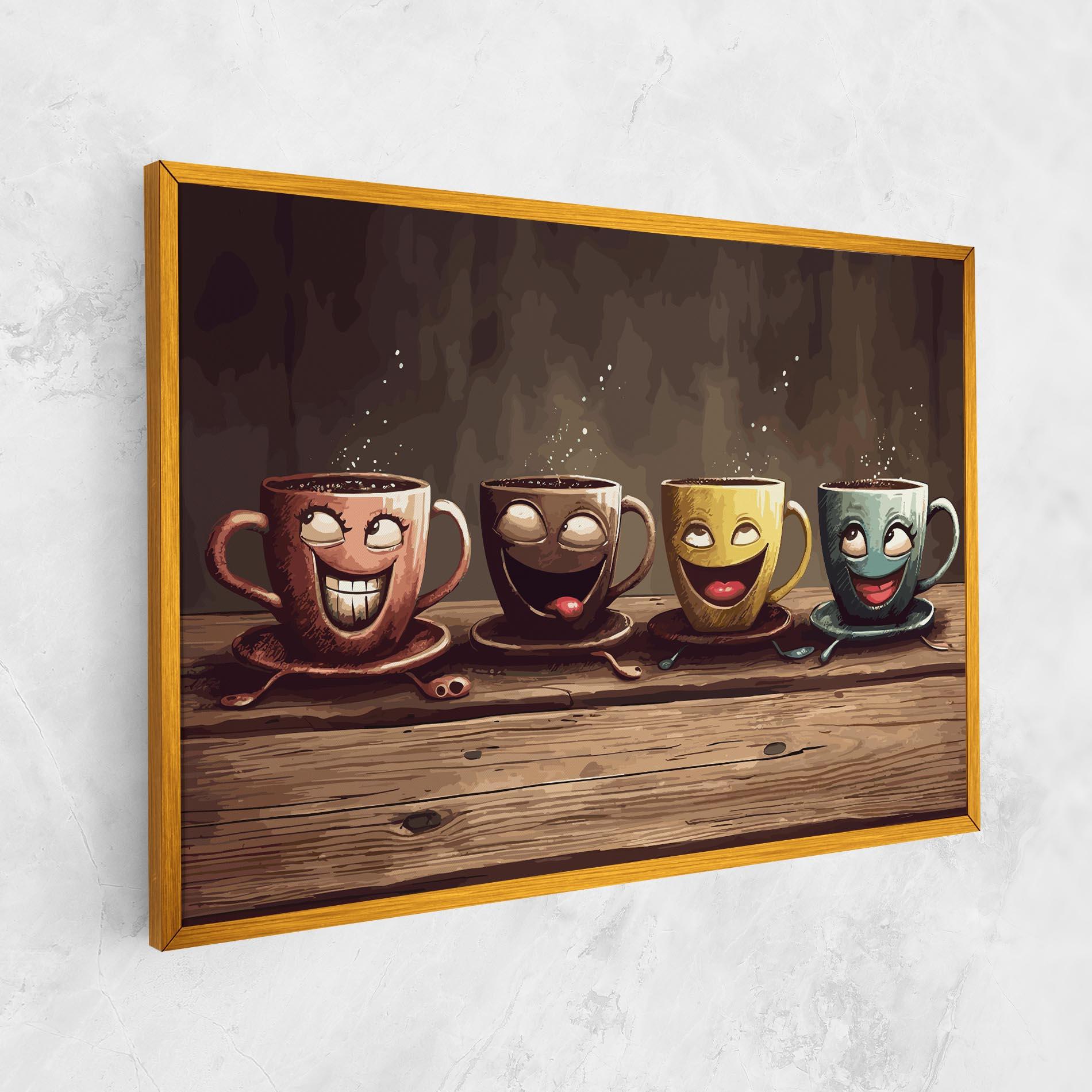Vászonkép Coffee Faces mockup 1