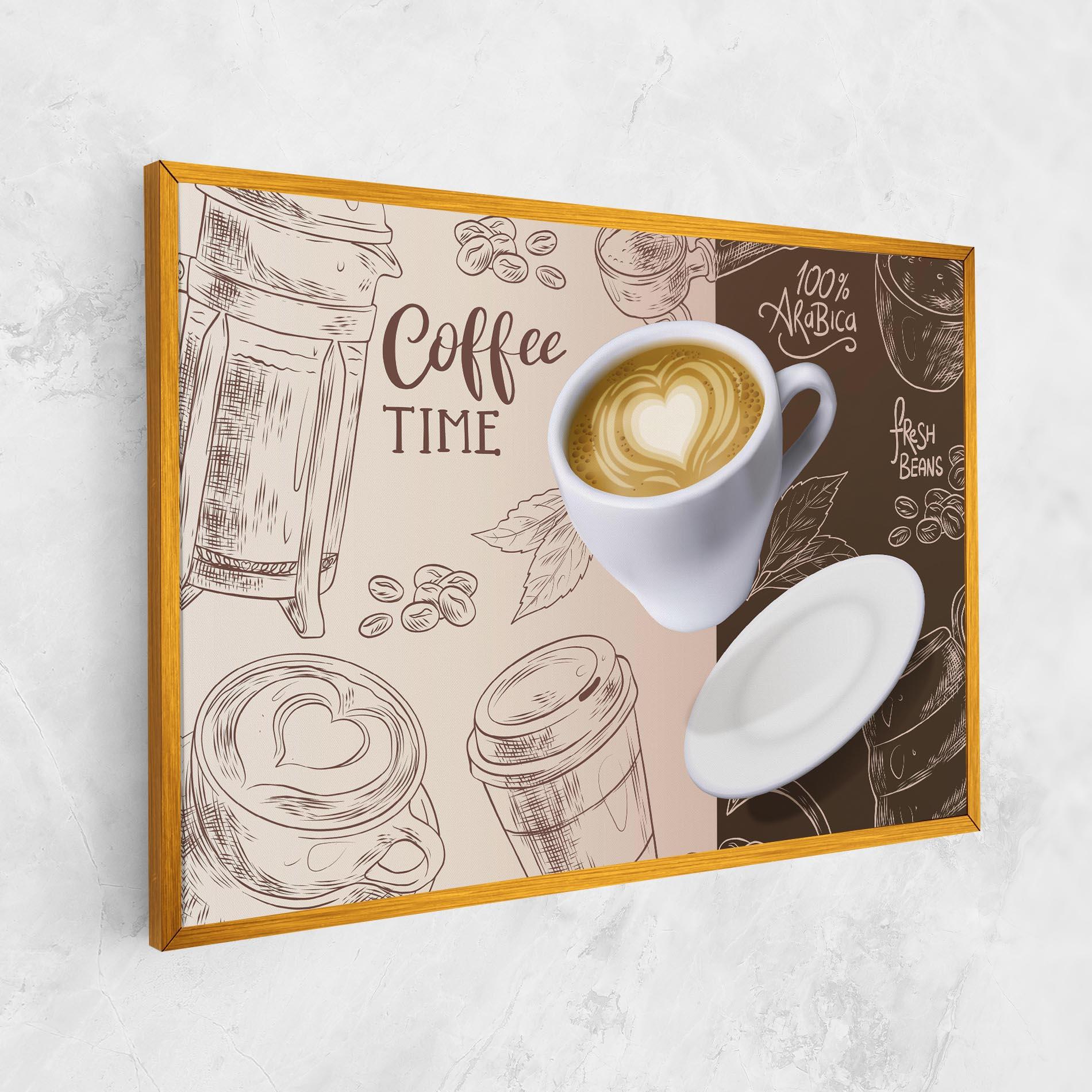Vászonkép Coffee Time mockup 1