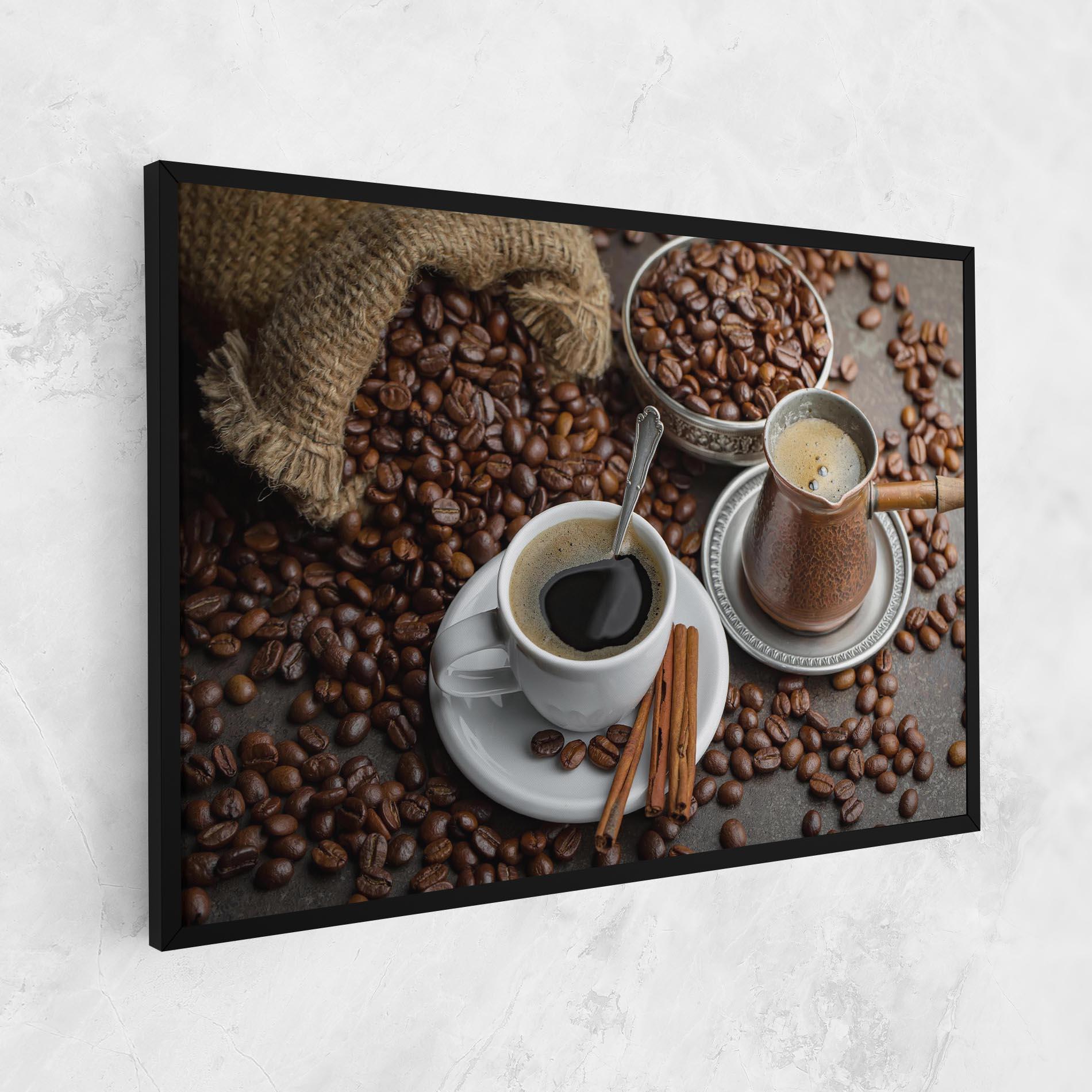 Vászonkép Black Coffee Bean mockup 1