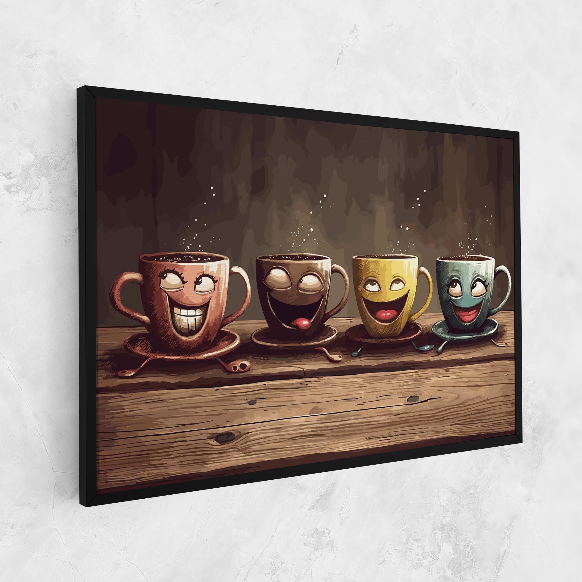 Vászonkép Coffee Faces mockup 1