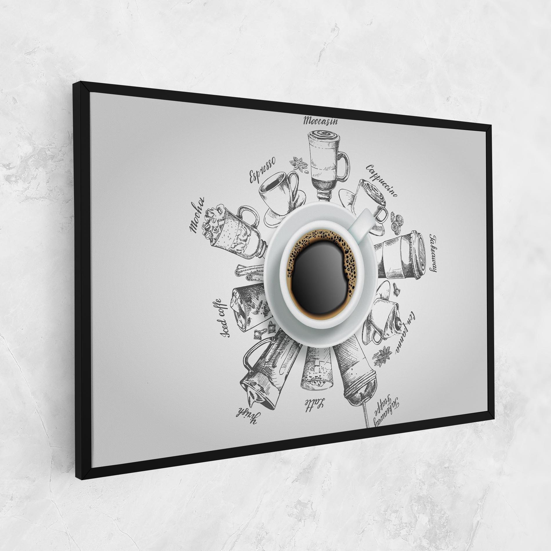 Vászonkép Coffee List mockup 1