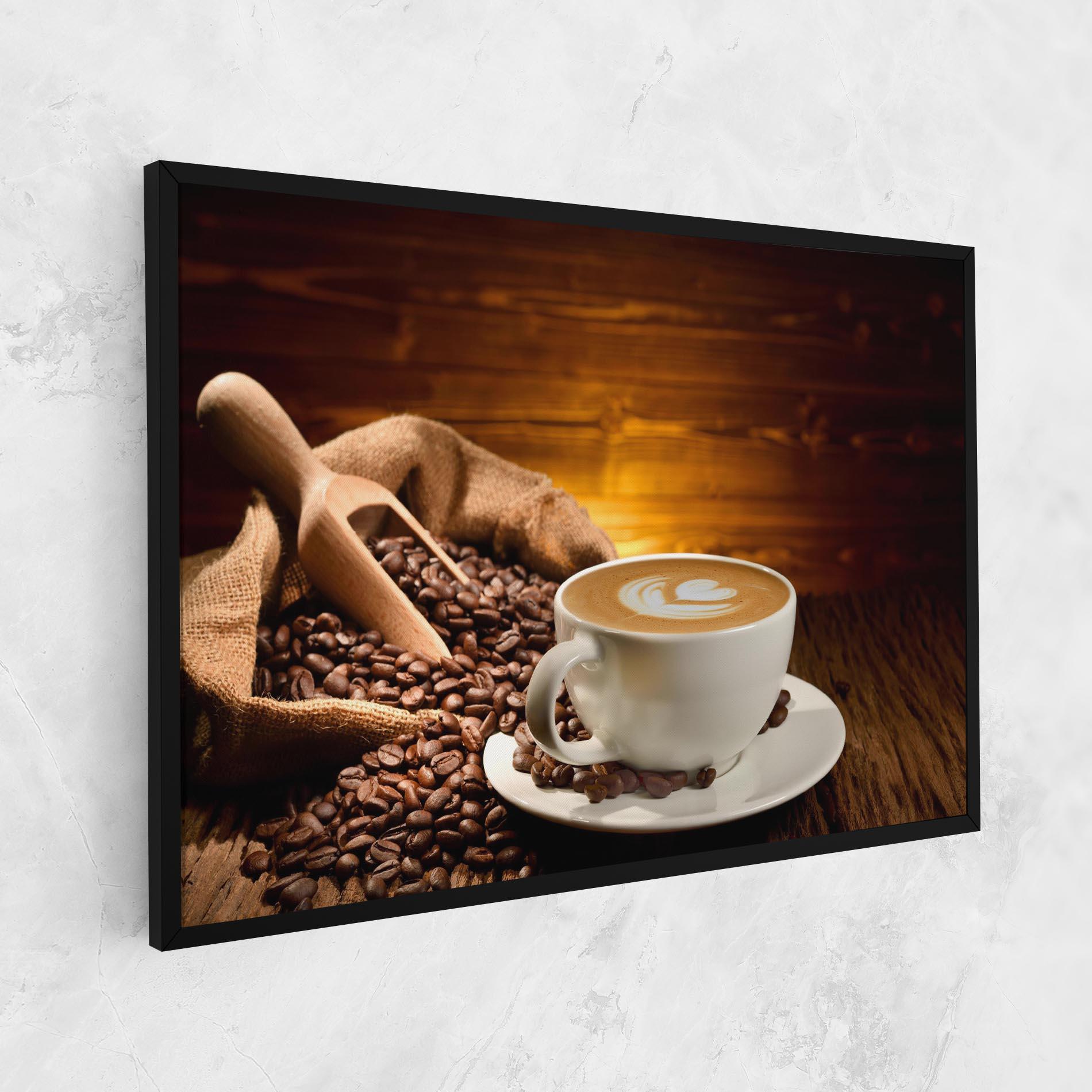 Vászonkép Latte Coffee mockup 1