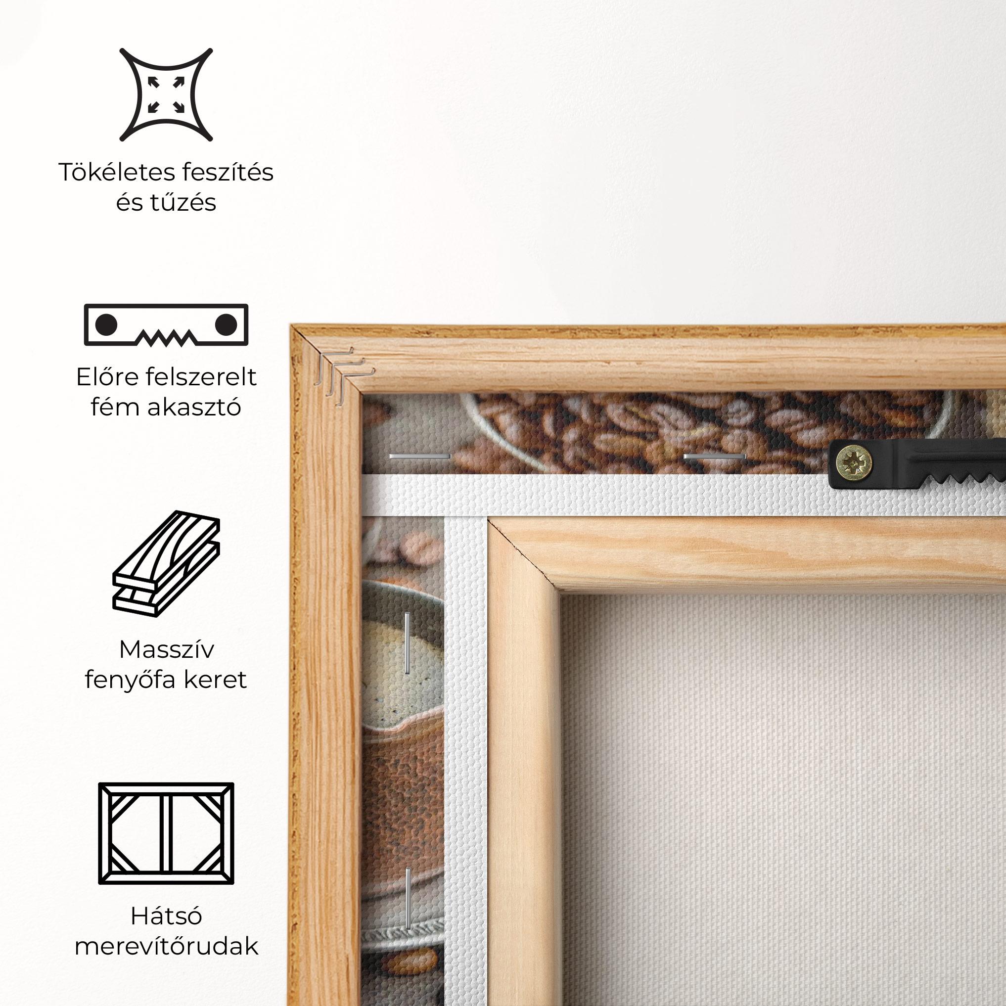 Vászonkép Black Coffee Bean mockup 5