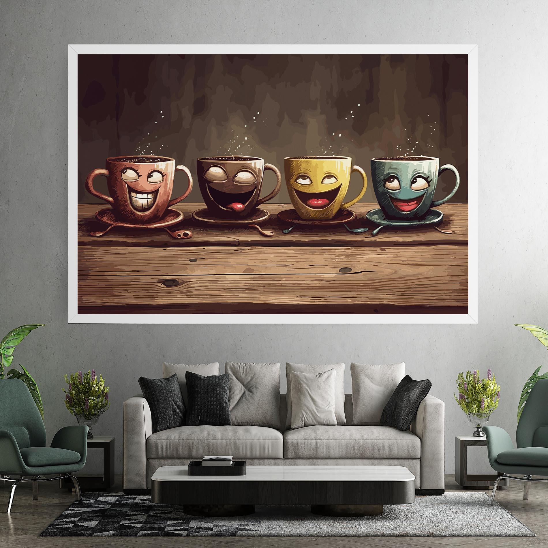 Vászonkép Coffee Faces mockup 7