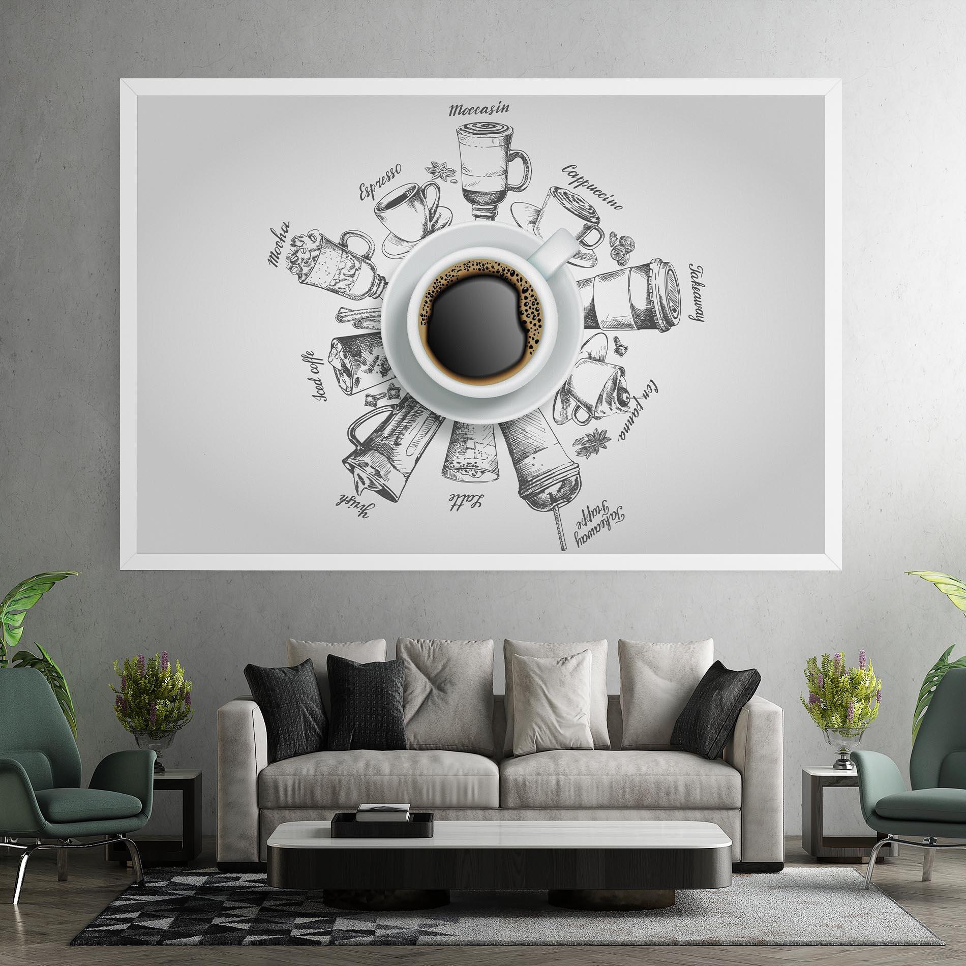 Vászonkép Coffee List mockup 7