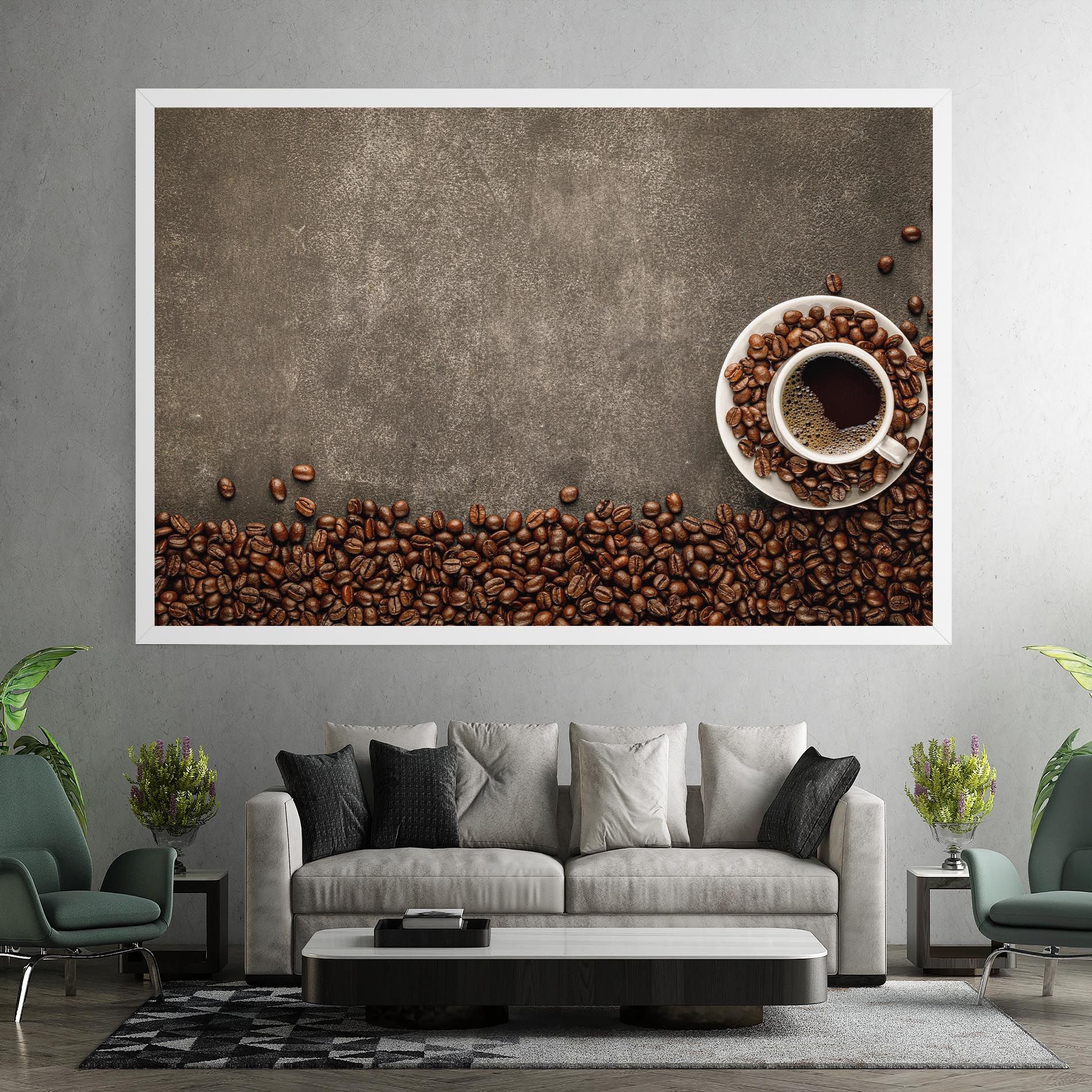 Coffee On Grey Table mockup 7