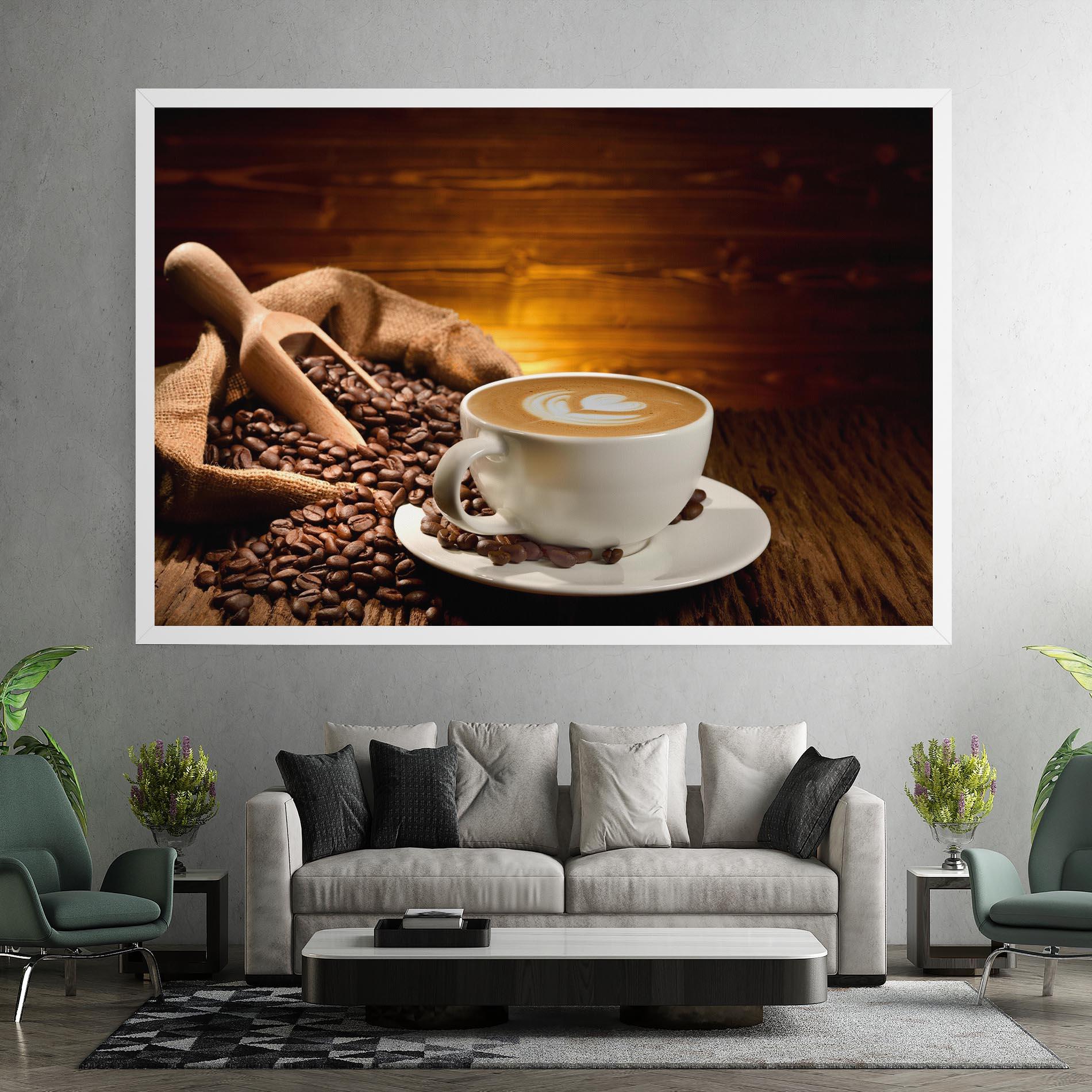 Vászonkép Latte Coffee mockup 7