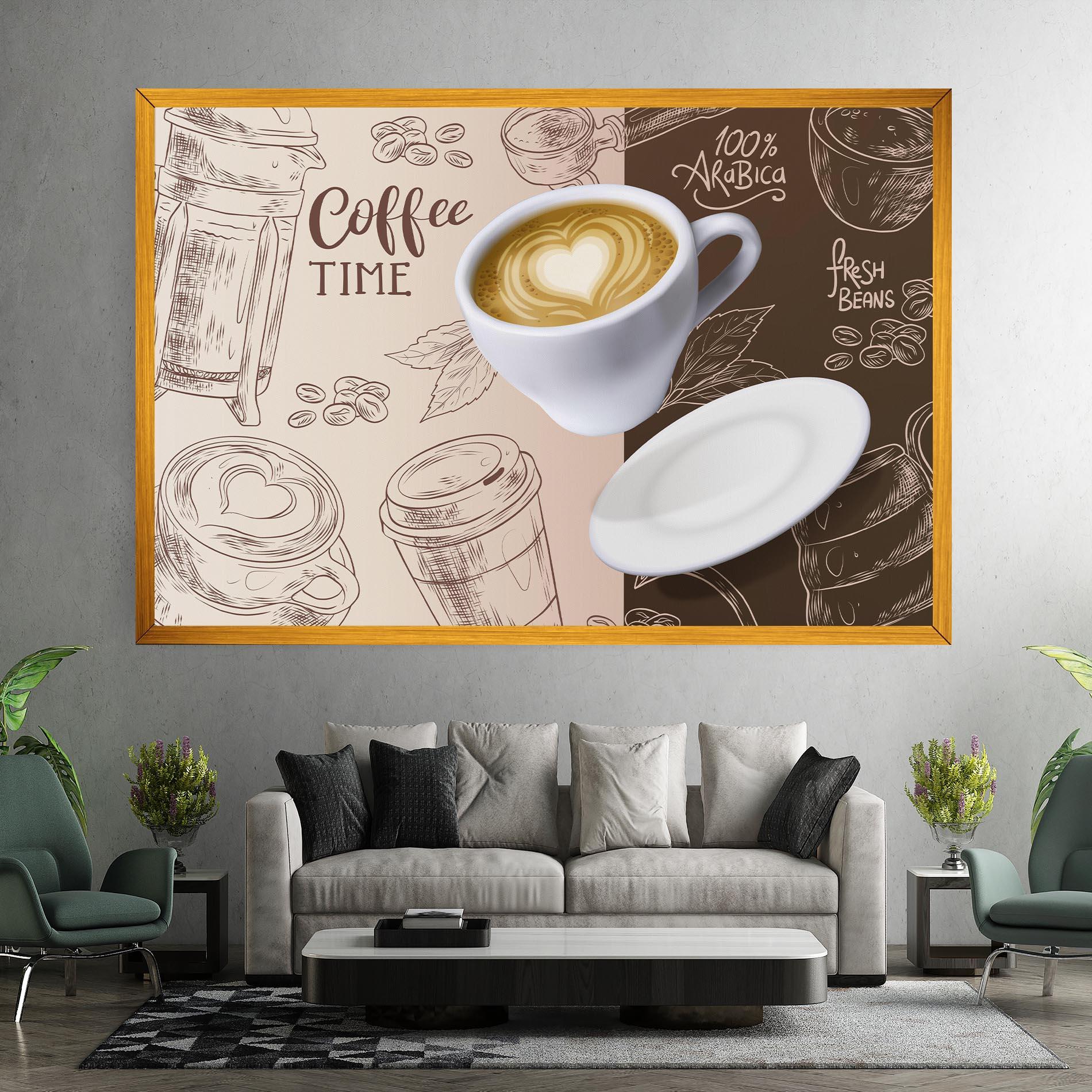 Vászonkép Coffee Time mockup 7