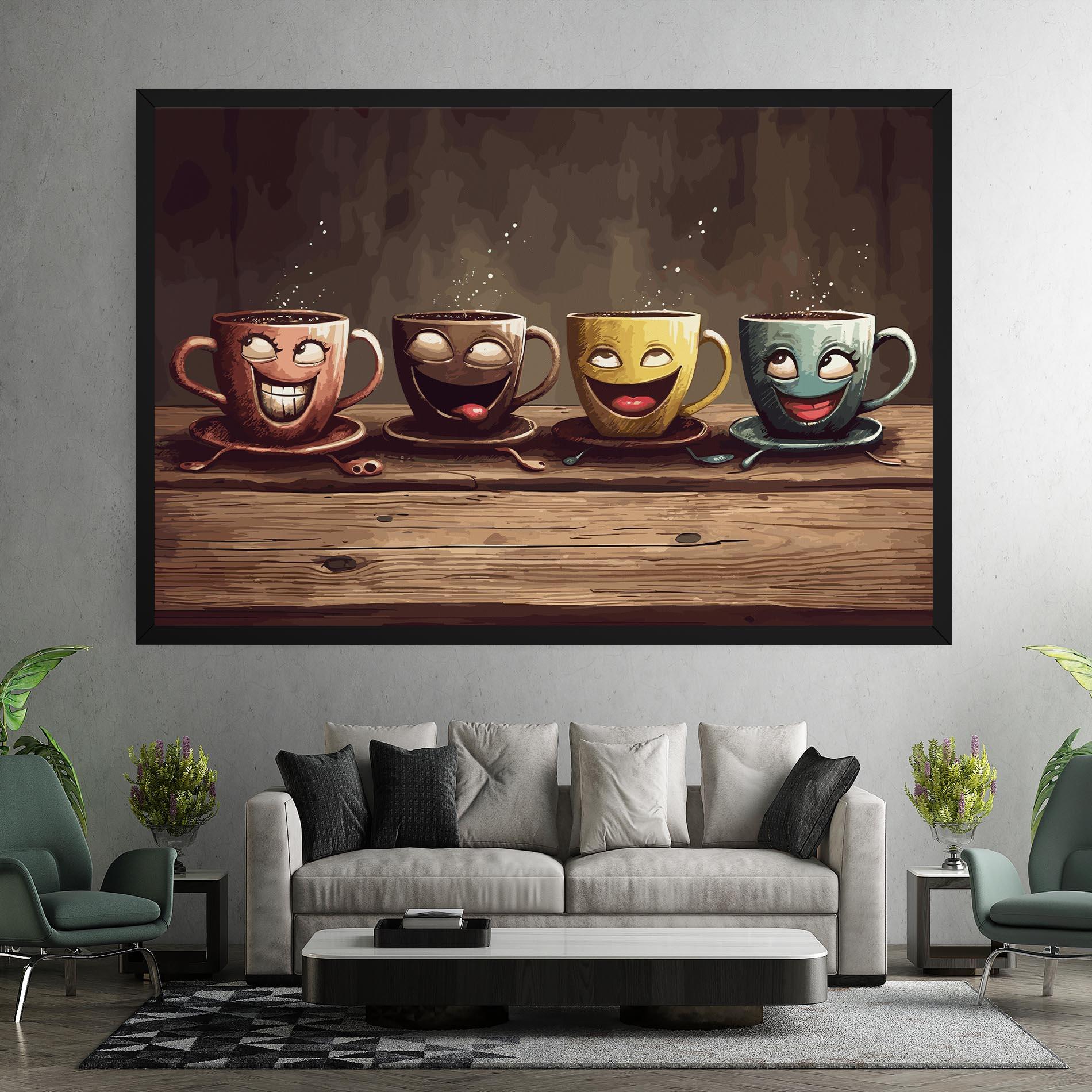 Vászonkép Coffee Faces mockup 7