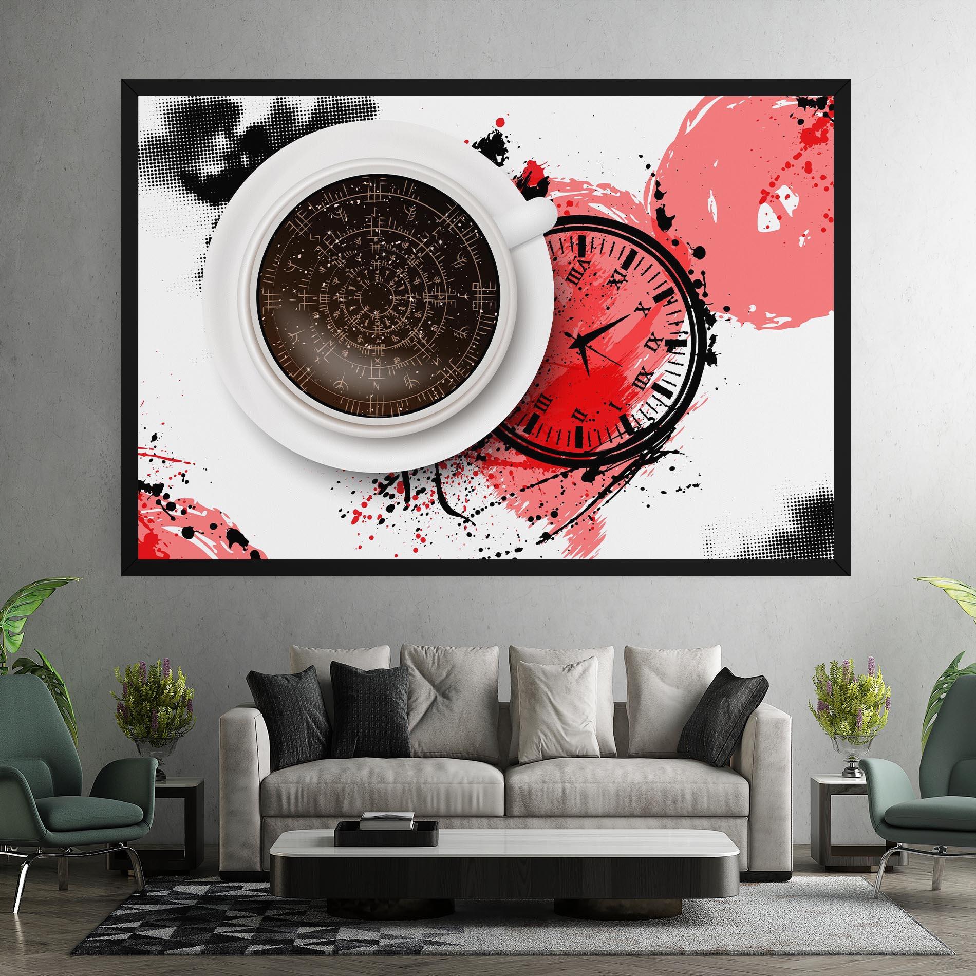 Vászonkép Coffee Reading mockup 7