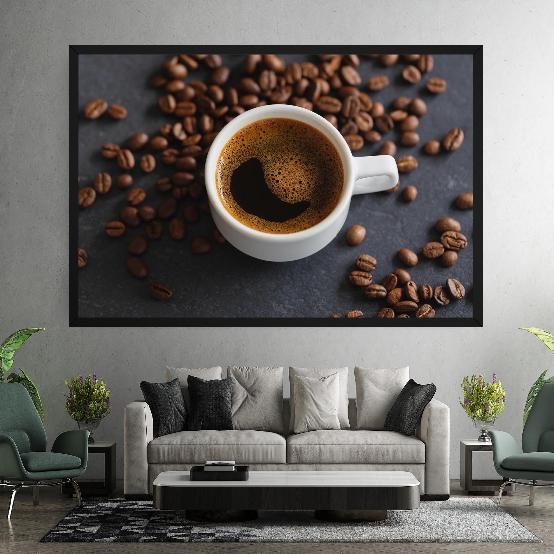 Vászonkép Espresso Close Up mockup 7
