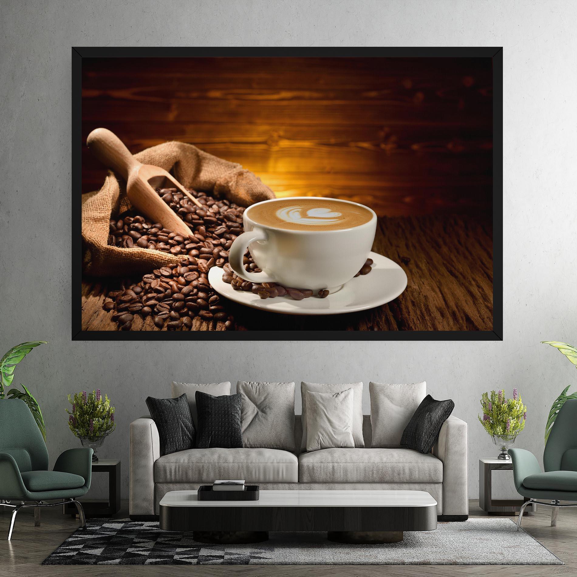 Vászonkép Latte Coffee mockup 7