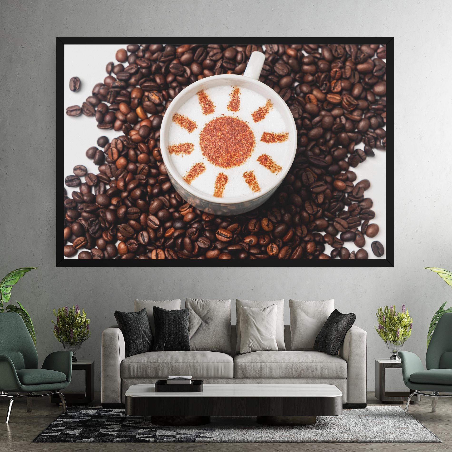 Vászonkép Sun Pattern Coffee mockup 7