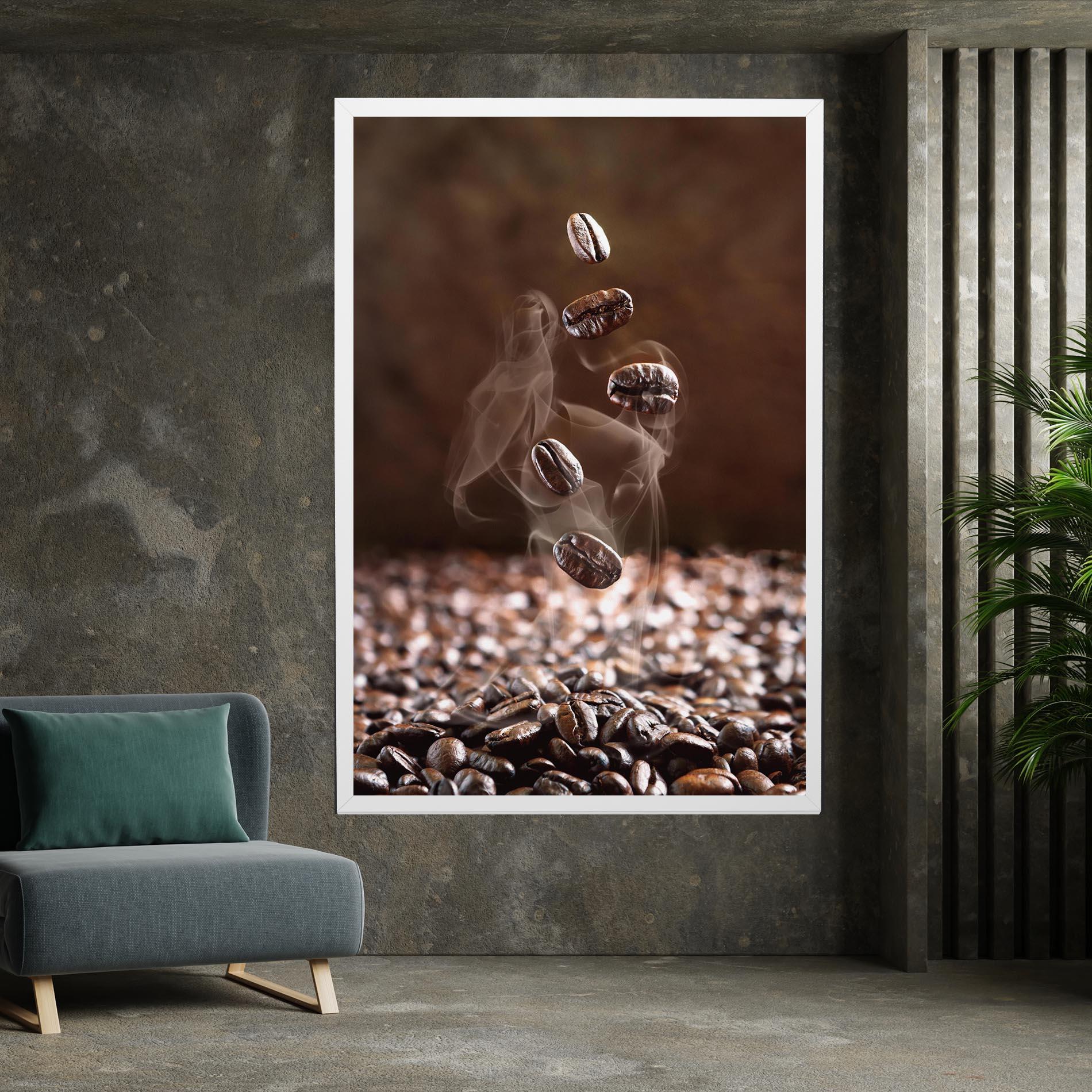 Vászonkép Close Up Falling Beans mockup 7