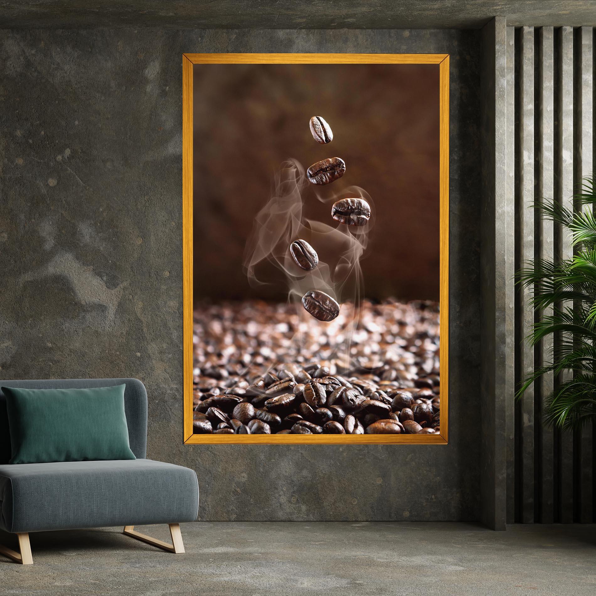 Vászonkép Close Up Falling Beans mockup 7