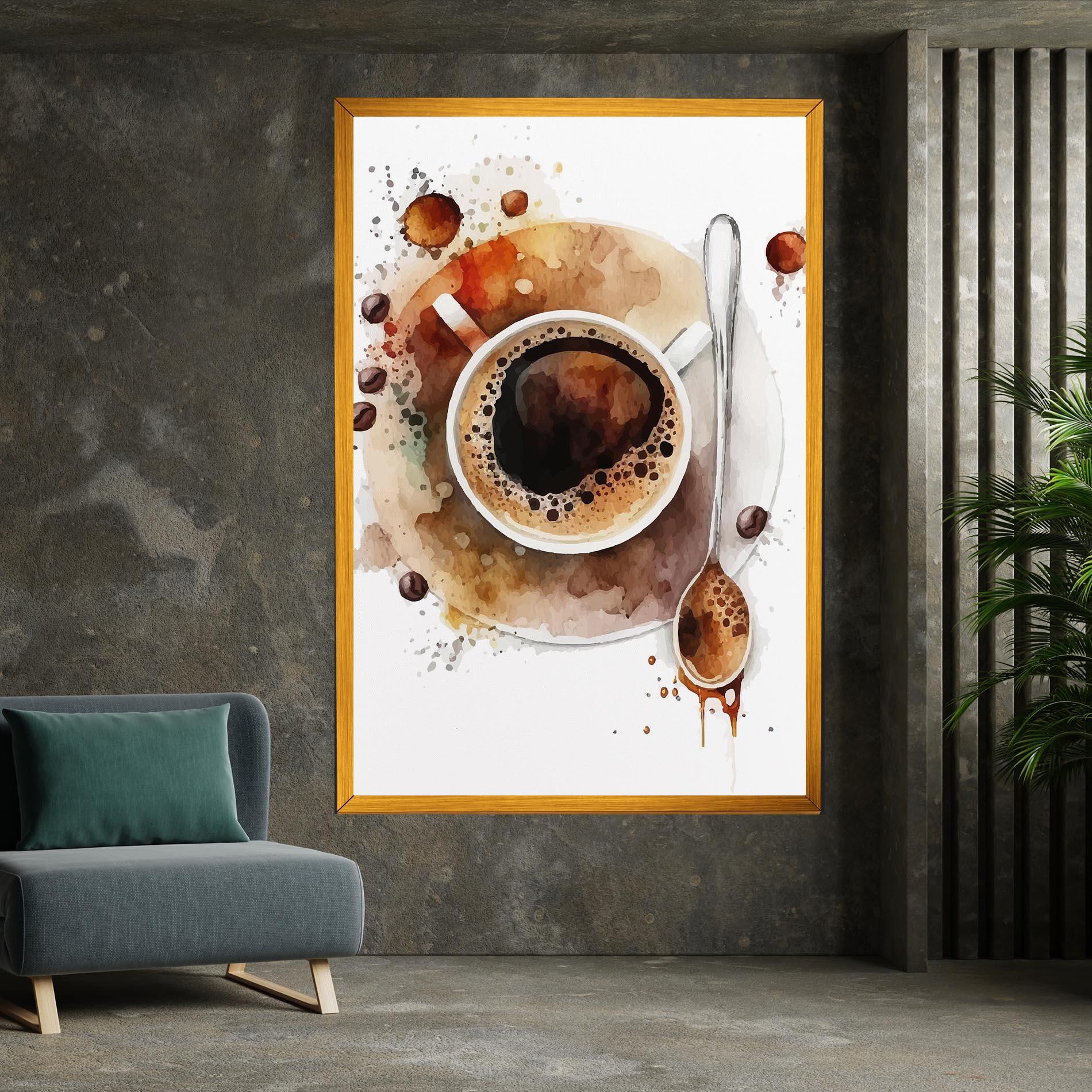 Vászonkép Coffee Liquid mockup 7