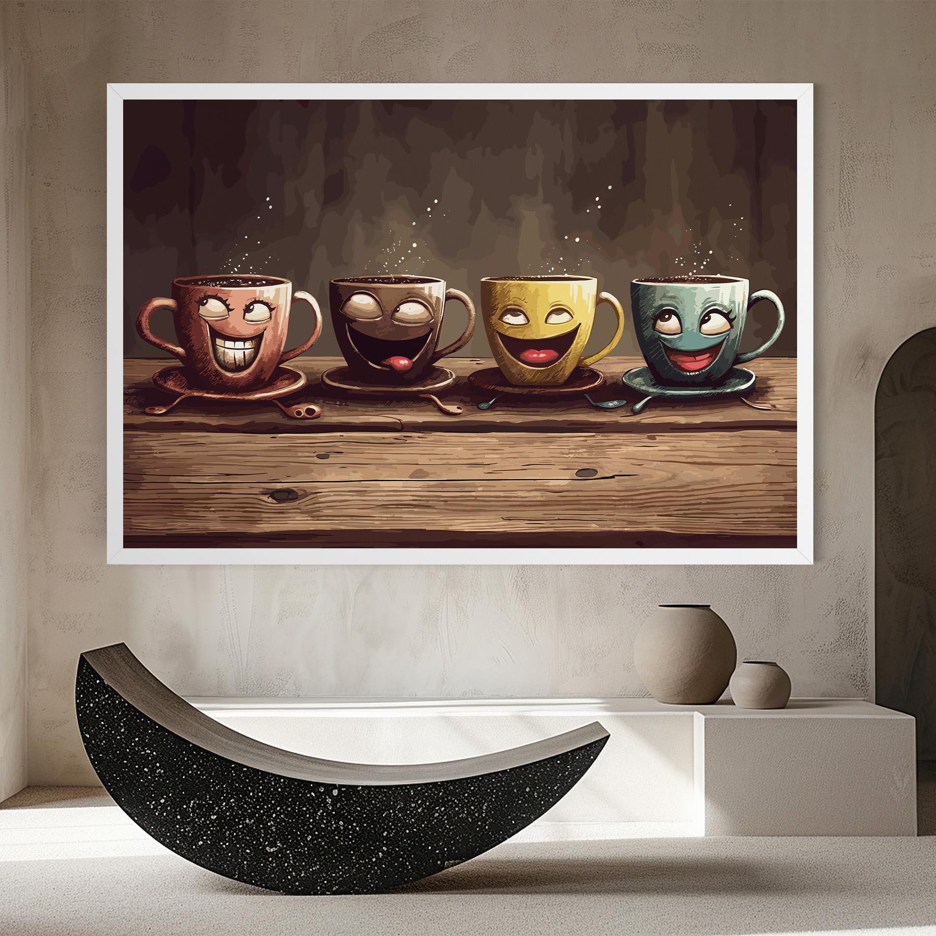 Vászonkép Coffee Faces mockup 8