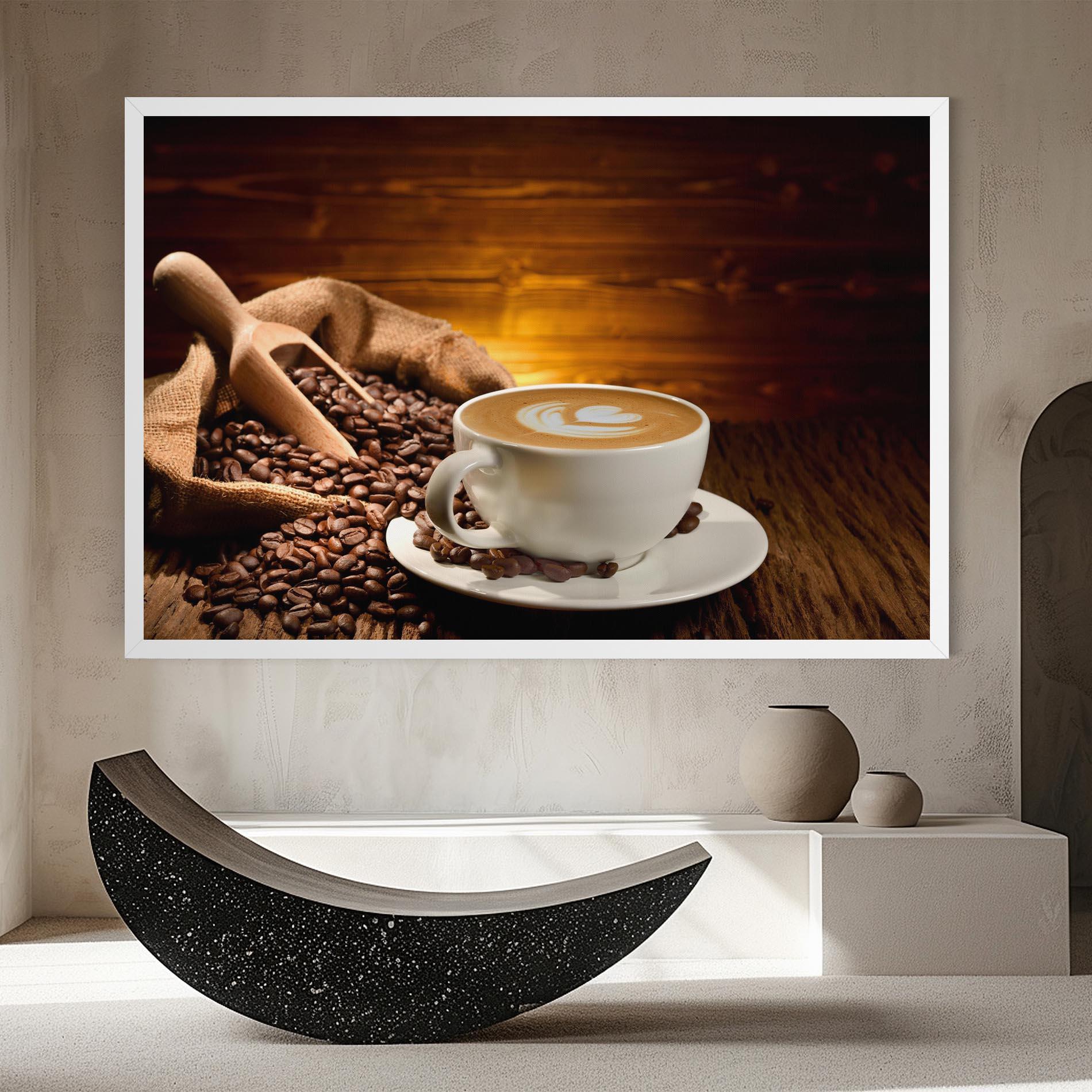 Vászonkép Latte Coffee mockup 8