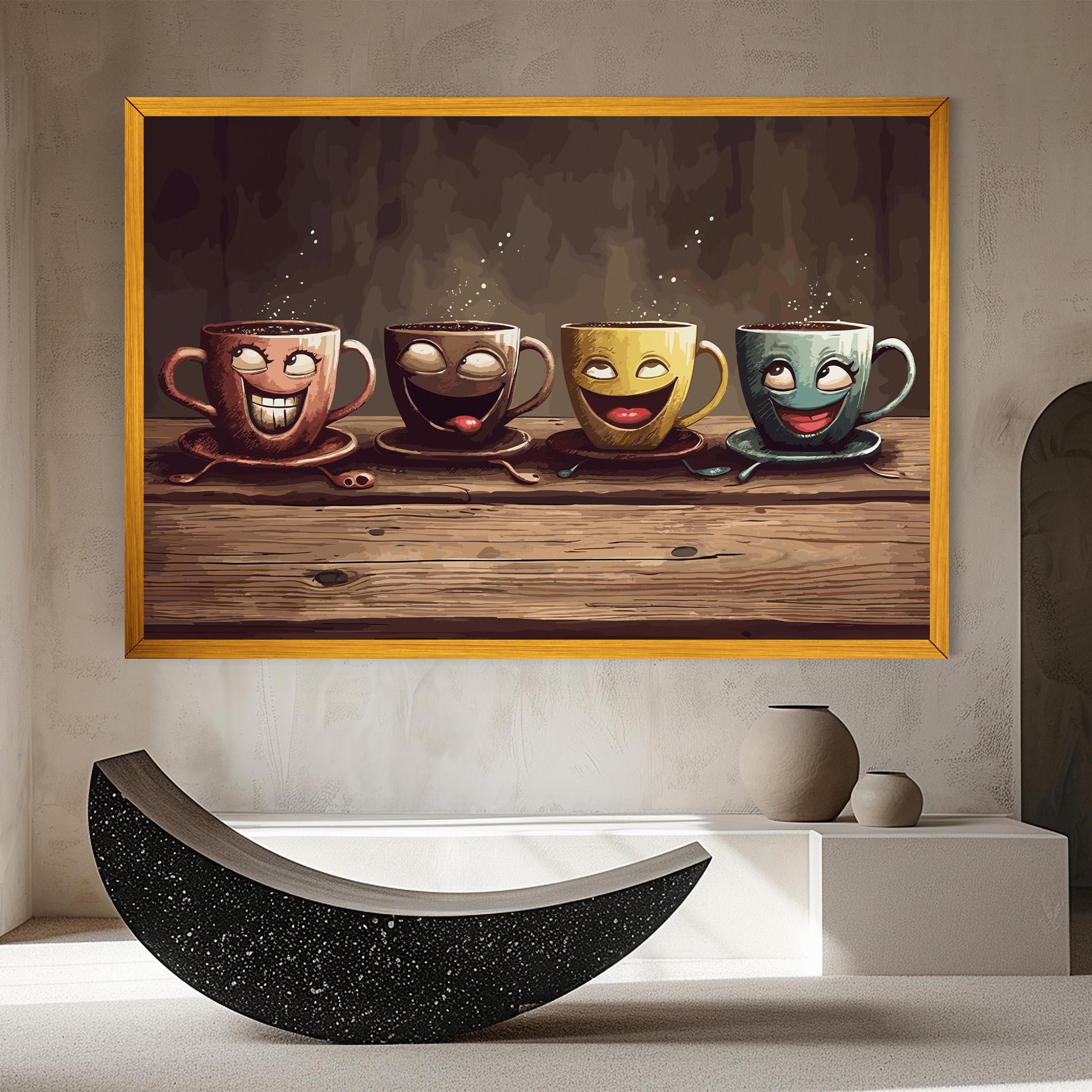 Vászonkép Coffee Faces mockup 8