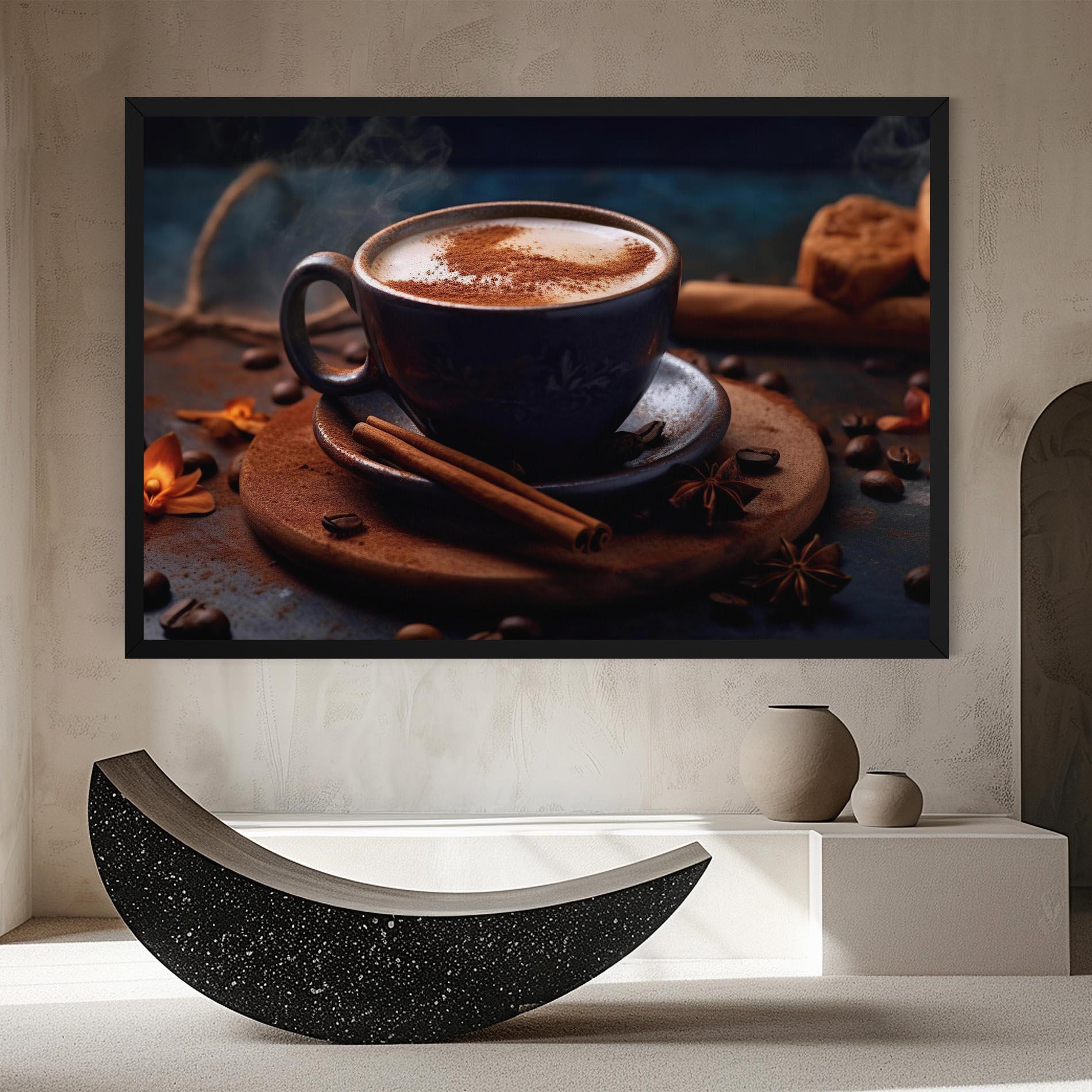 Vászonkép Cinnamon Coffee Cup mockup 8