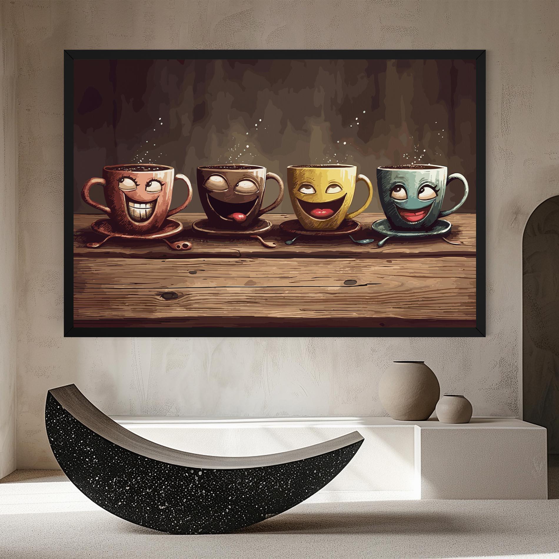 Vászonkép Coffee Faces mockup 8
