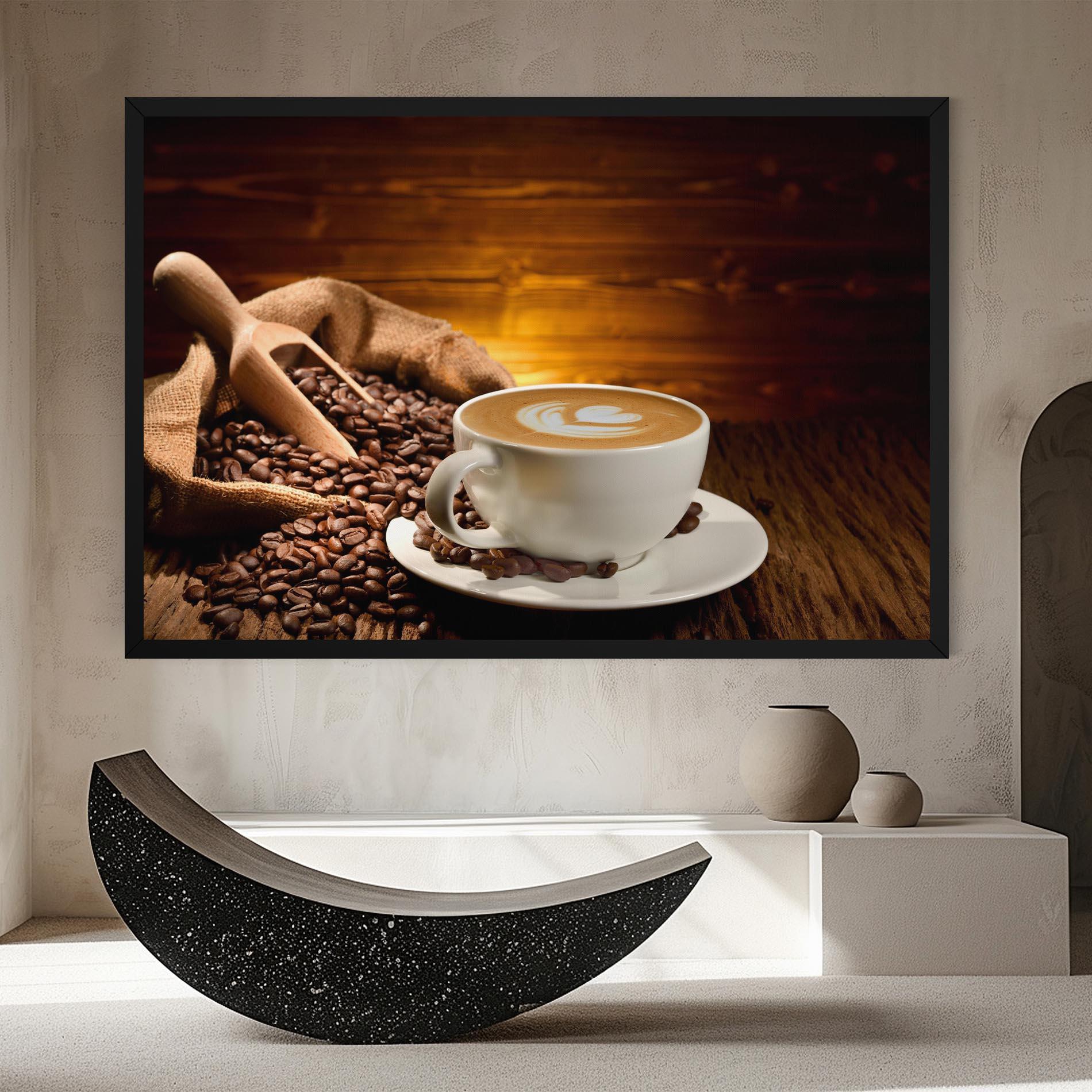 Vászonkép Latte Coffee mockup 8