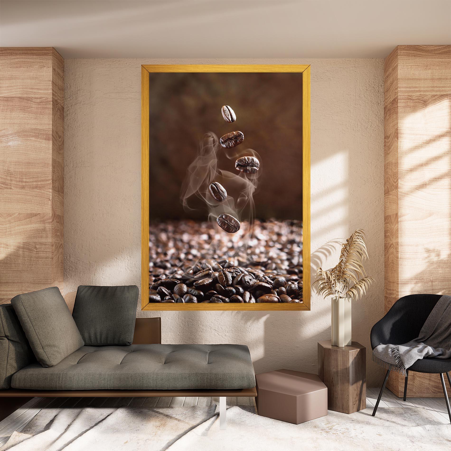Vászonkép Close Up Falling Beans mockup 8