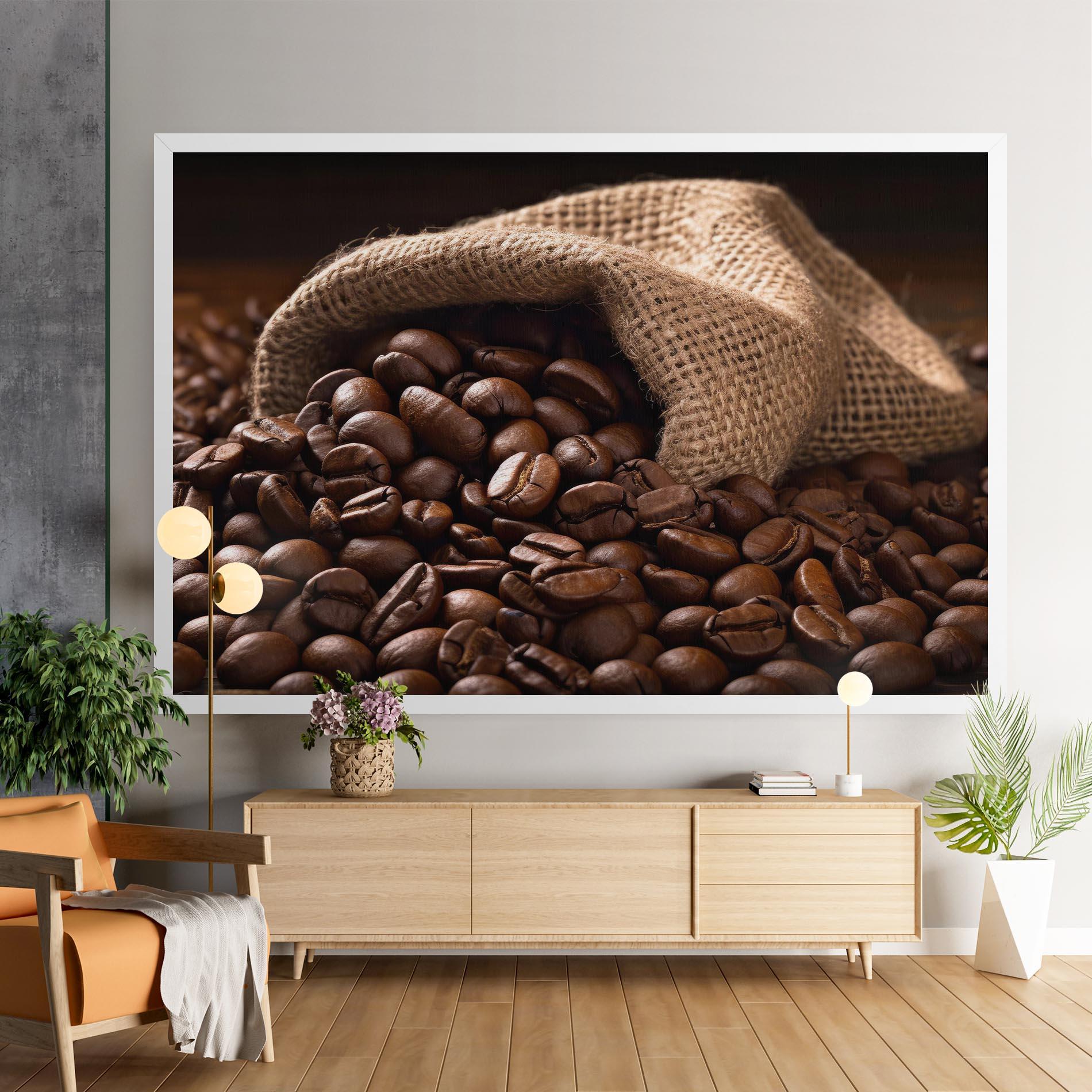 Vászonkép Bag Of Coffee Beans mockup 9
