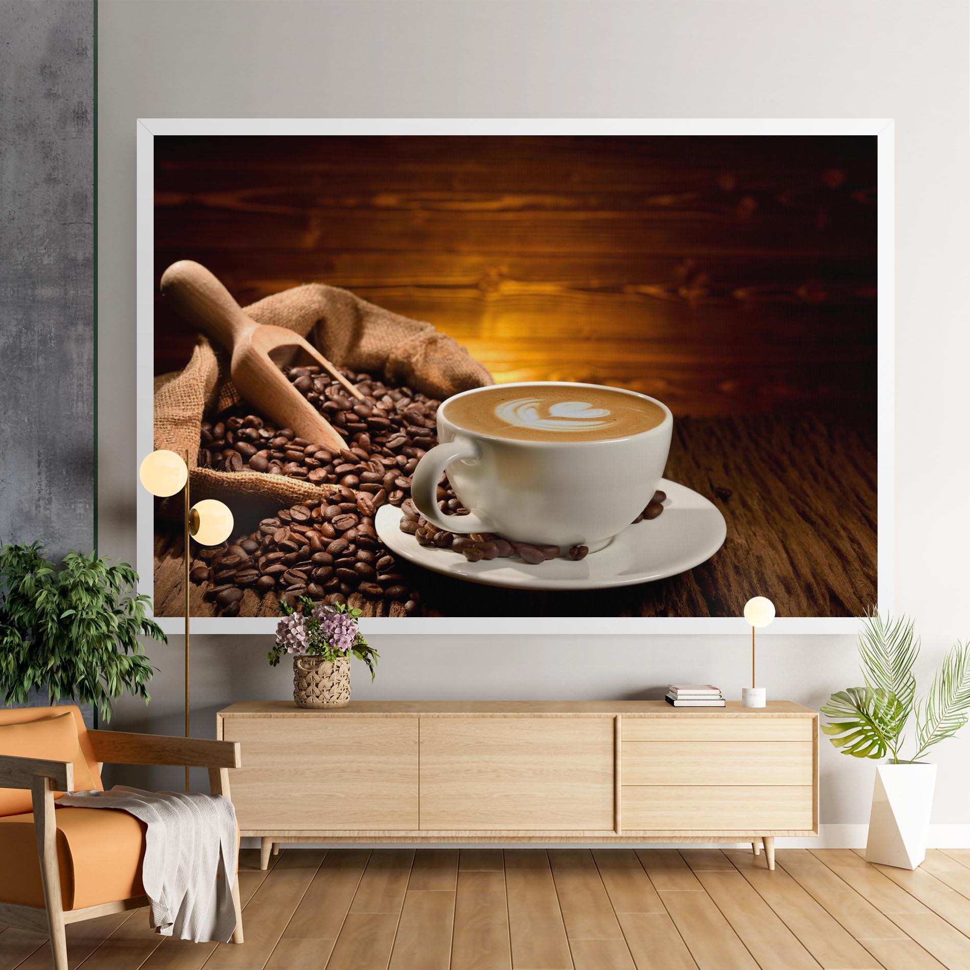Vászonkép Latte Coffee mockup 9