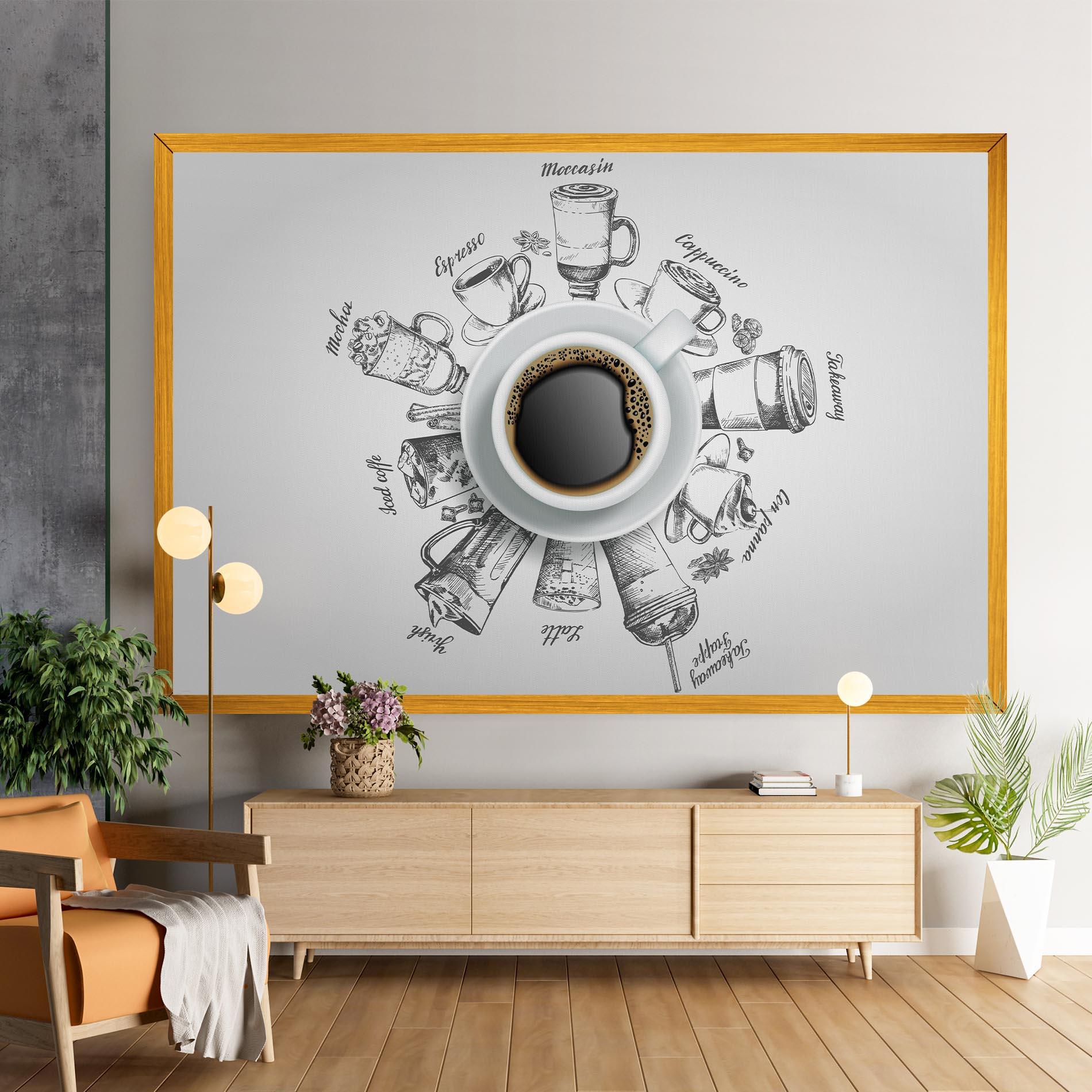 Vászonkép Coffee List mockup 9