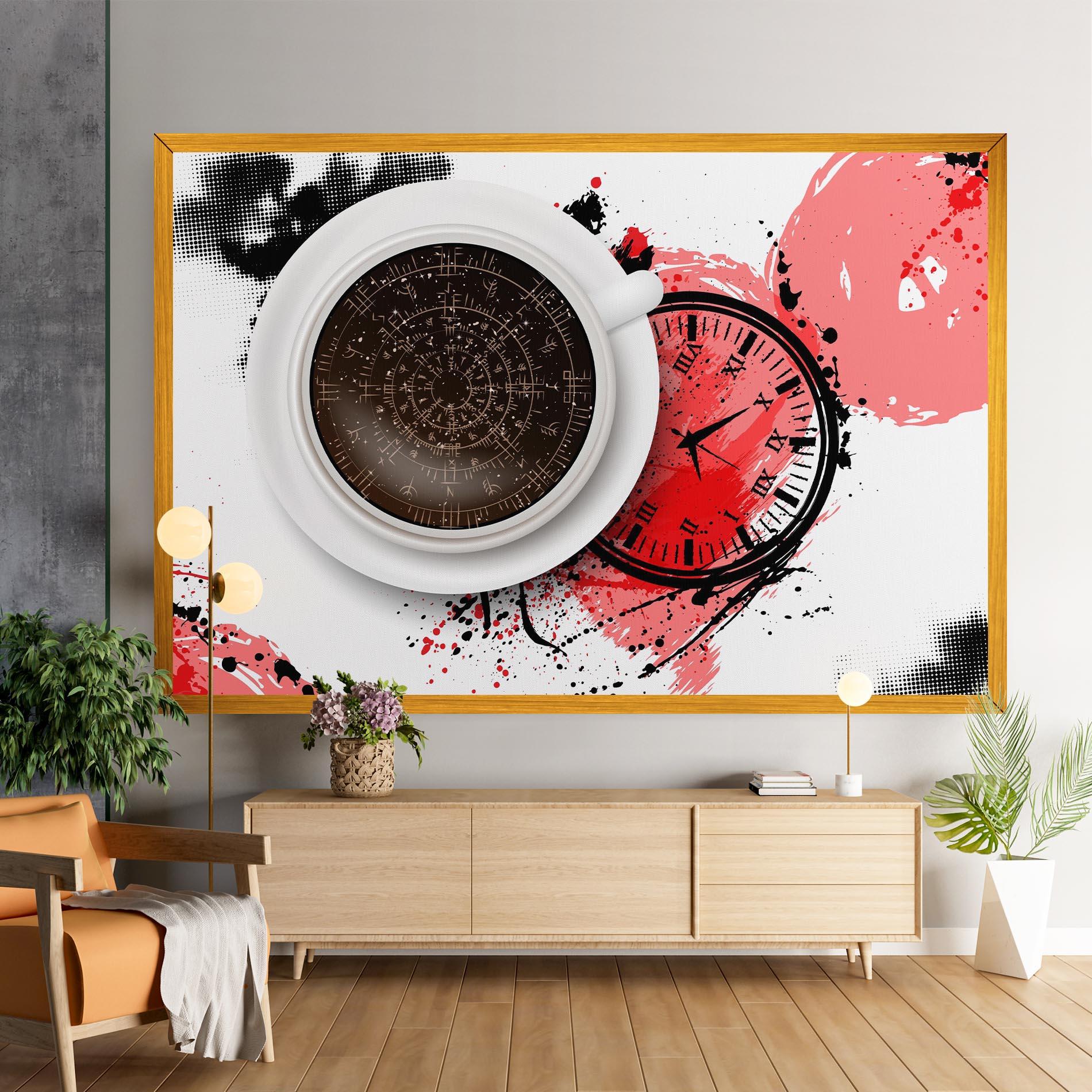 Vászonkép Coffee Reading mockup 9