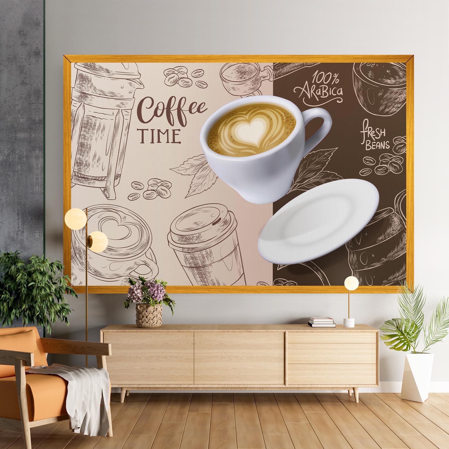 Vászonkép Coffee Time mockup 9