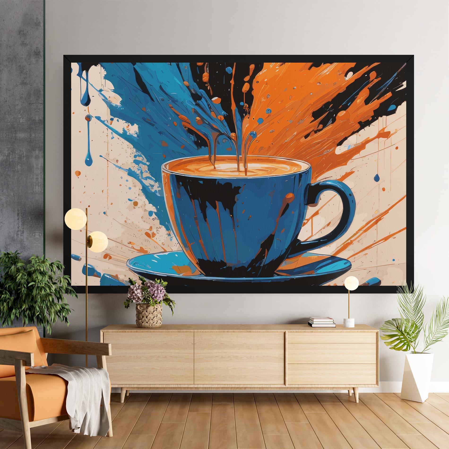 Vászonkép Coffee Blue Orange mockup 9