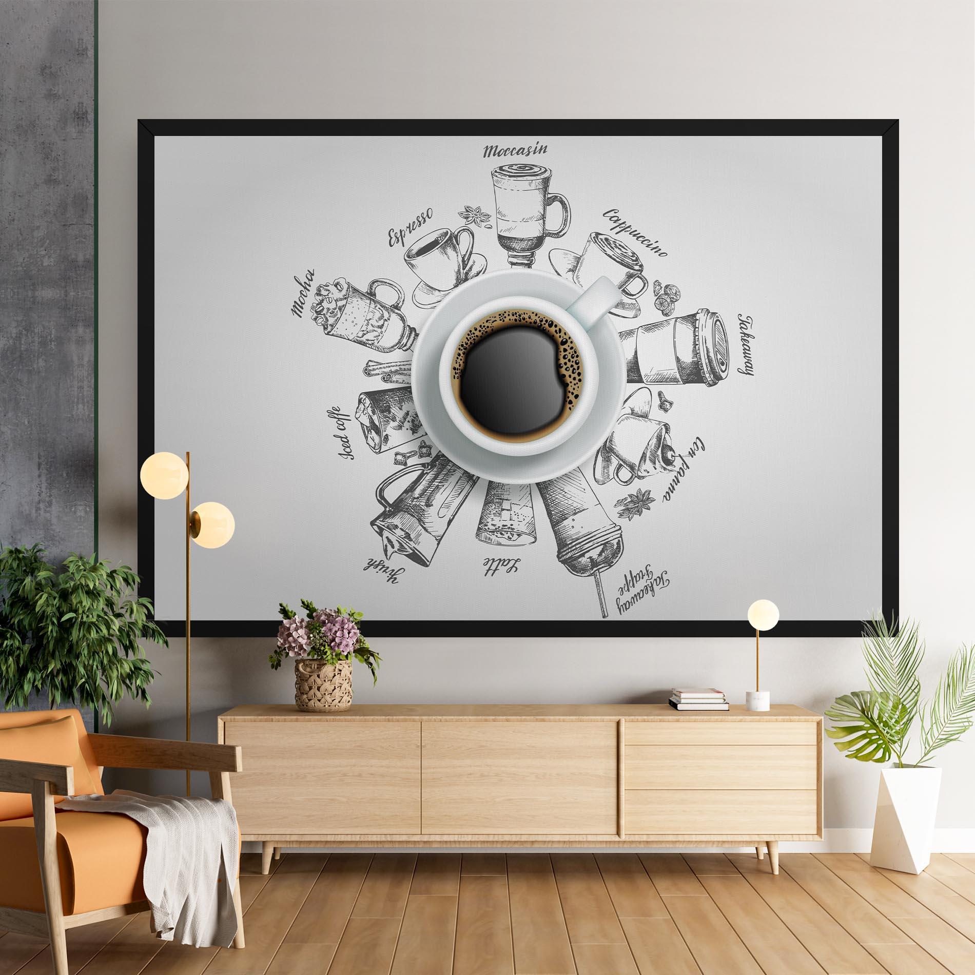 Vászonkép Coffee List mockup 9