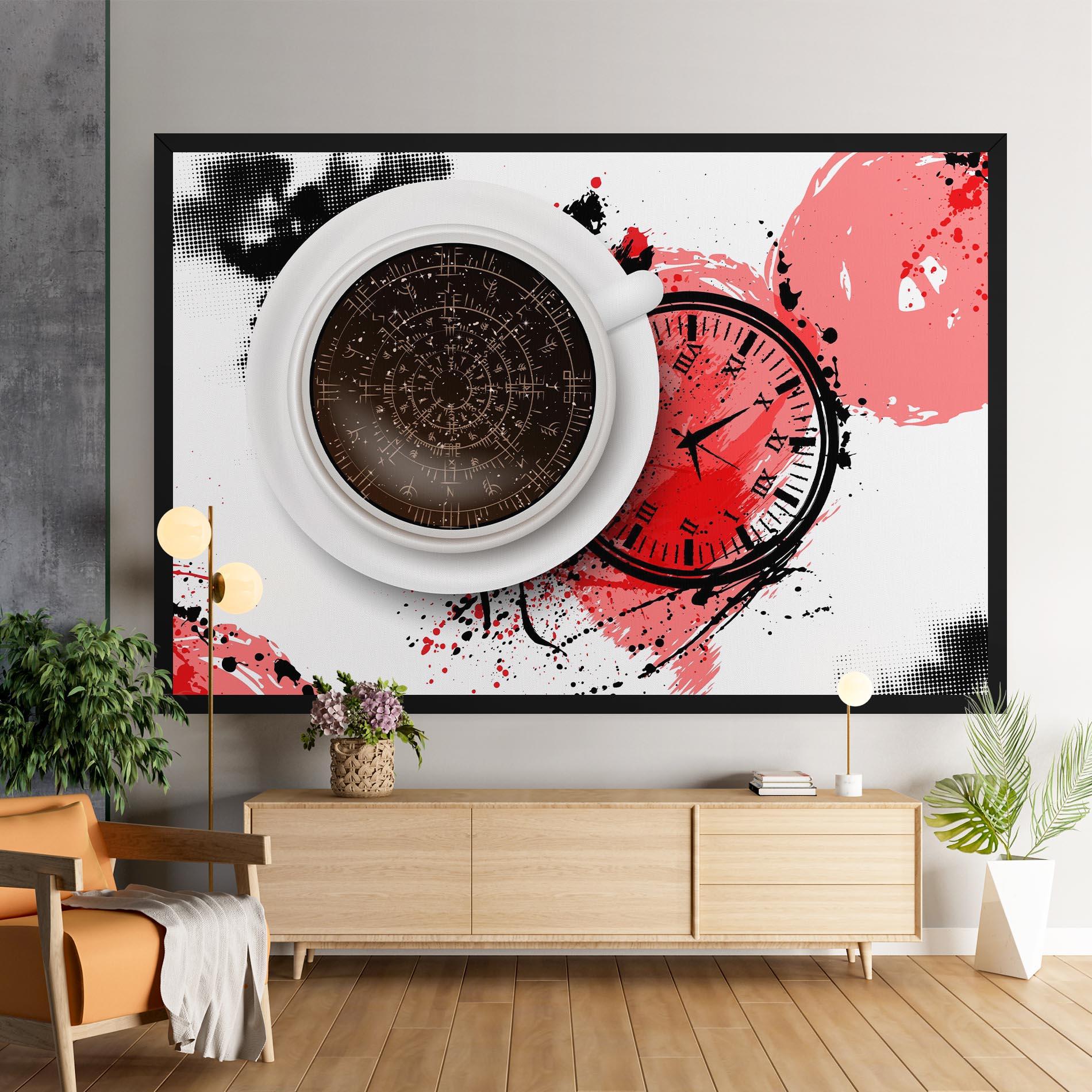 Vászonkép Coffee Reading mockup 9