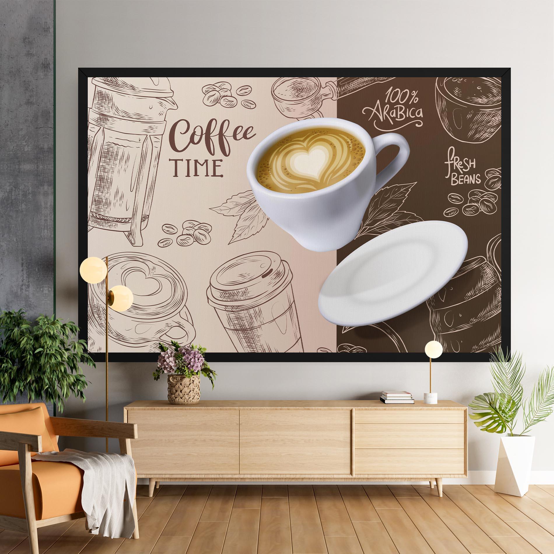 Vászonkép Coffee Time mockup 9