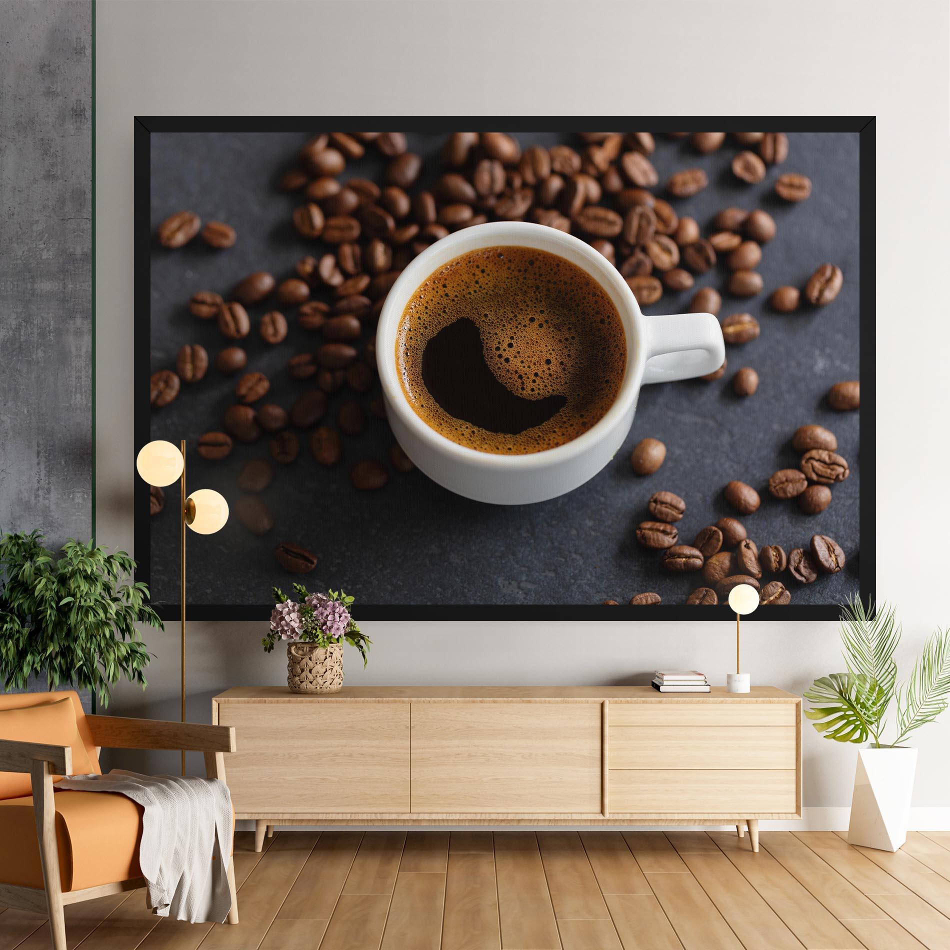 Vászonkép Espresso Close Up mockup 9