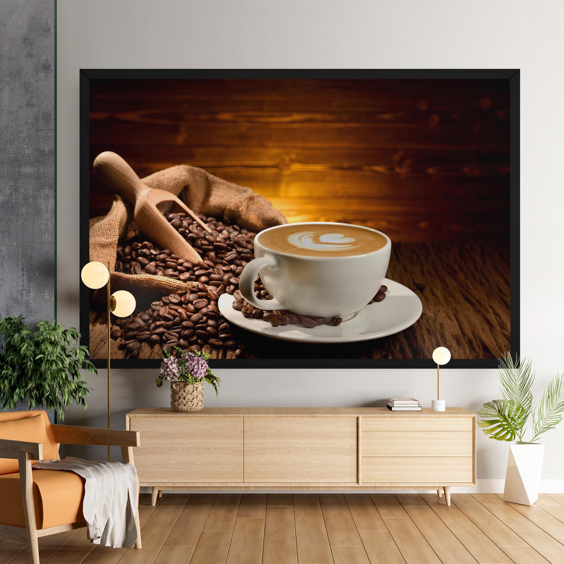 Vászonkép Latte Coffee mockup 9