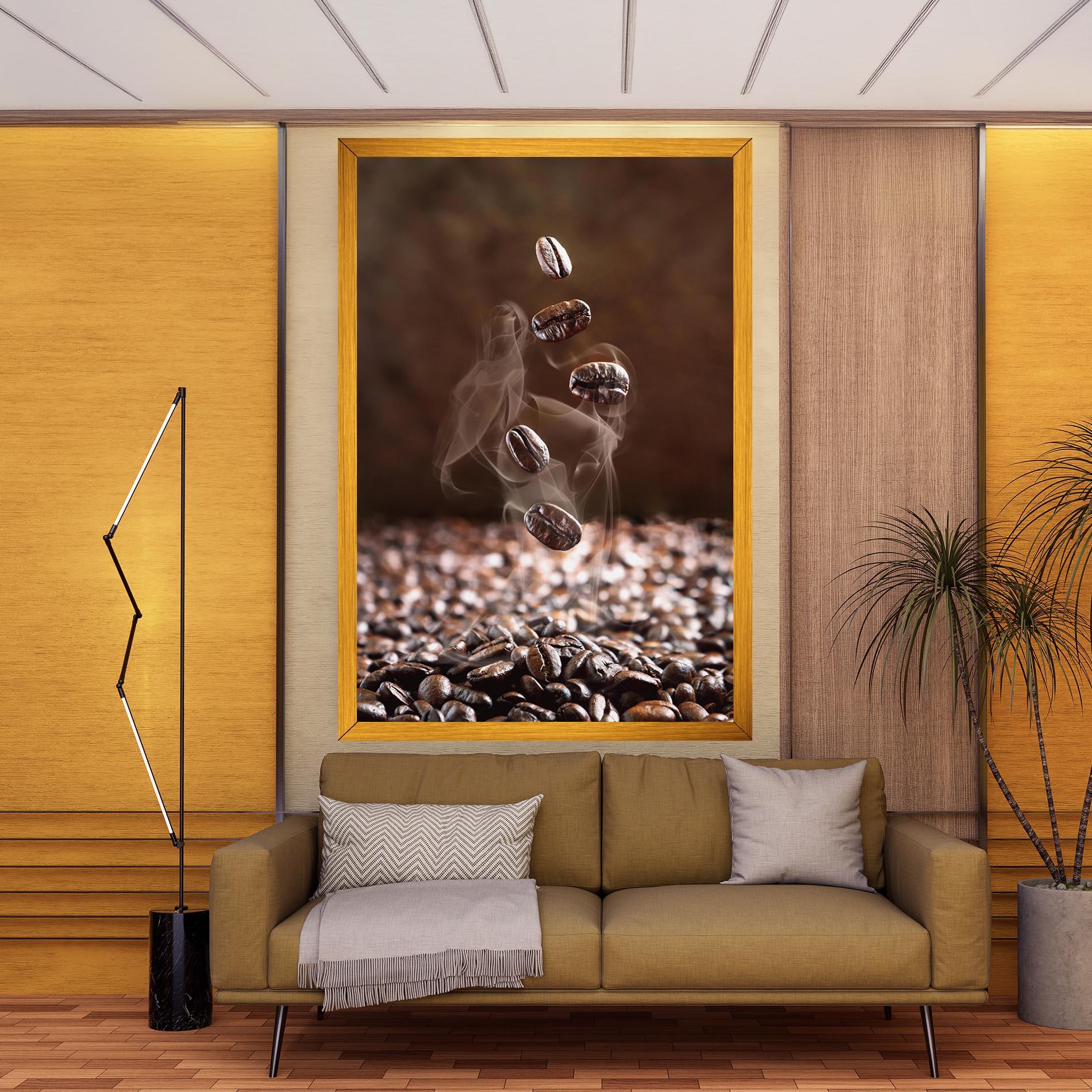Vászonkép Close Up Falling Beans mockup 9