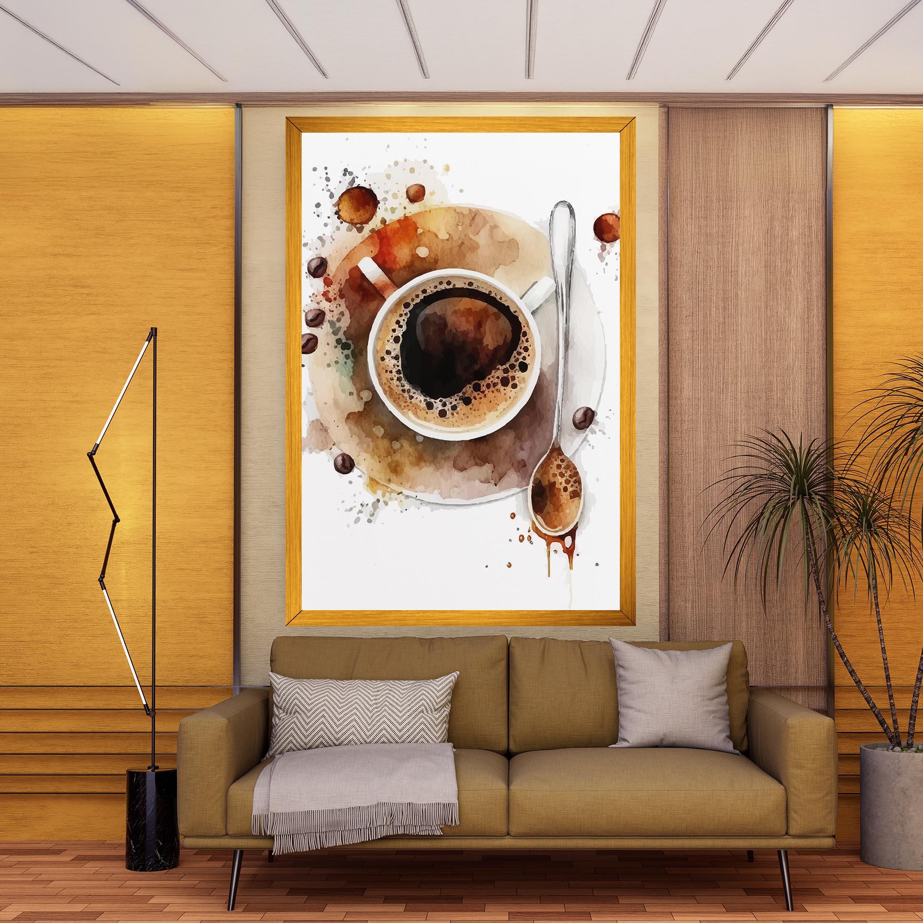 Vászonkép Coffee Liquid mockup 9