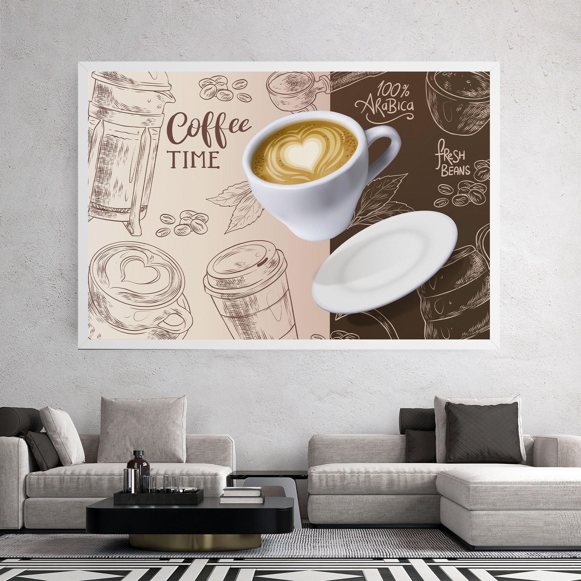 Vászonkép Coffee Time mockup 2