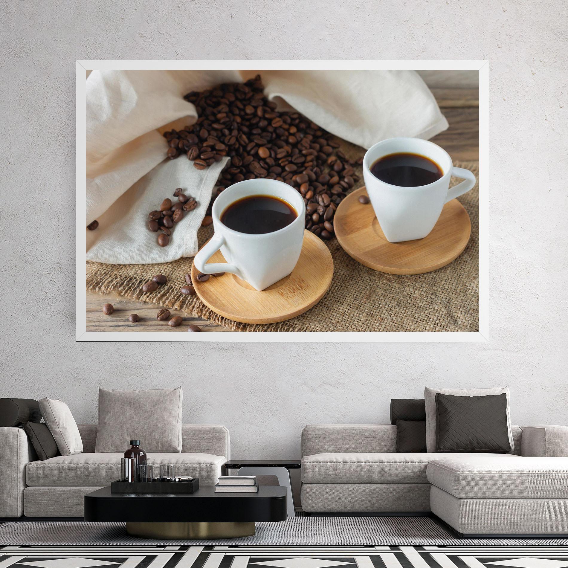 Vászonkép Fresh Espresso mockup 2