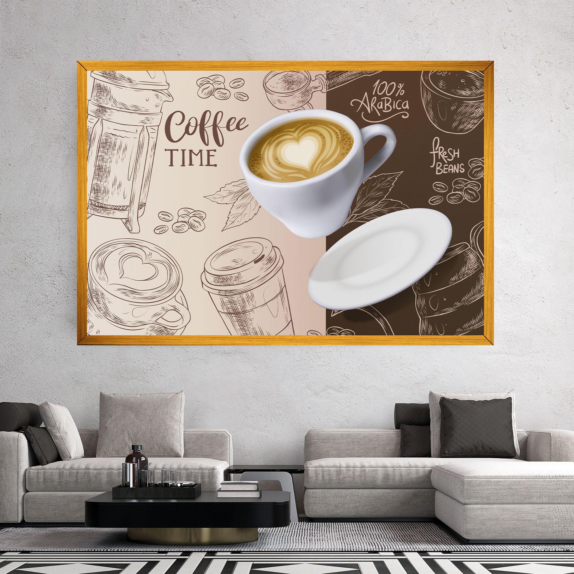 Vászonkép Coffee Time mockup 2